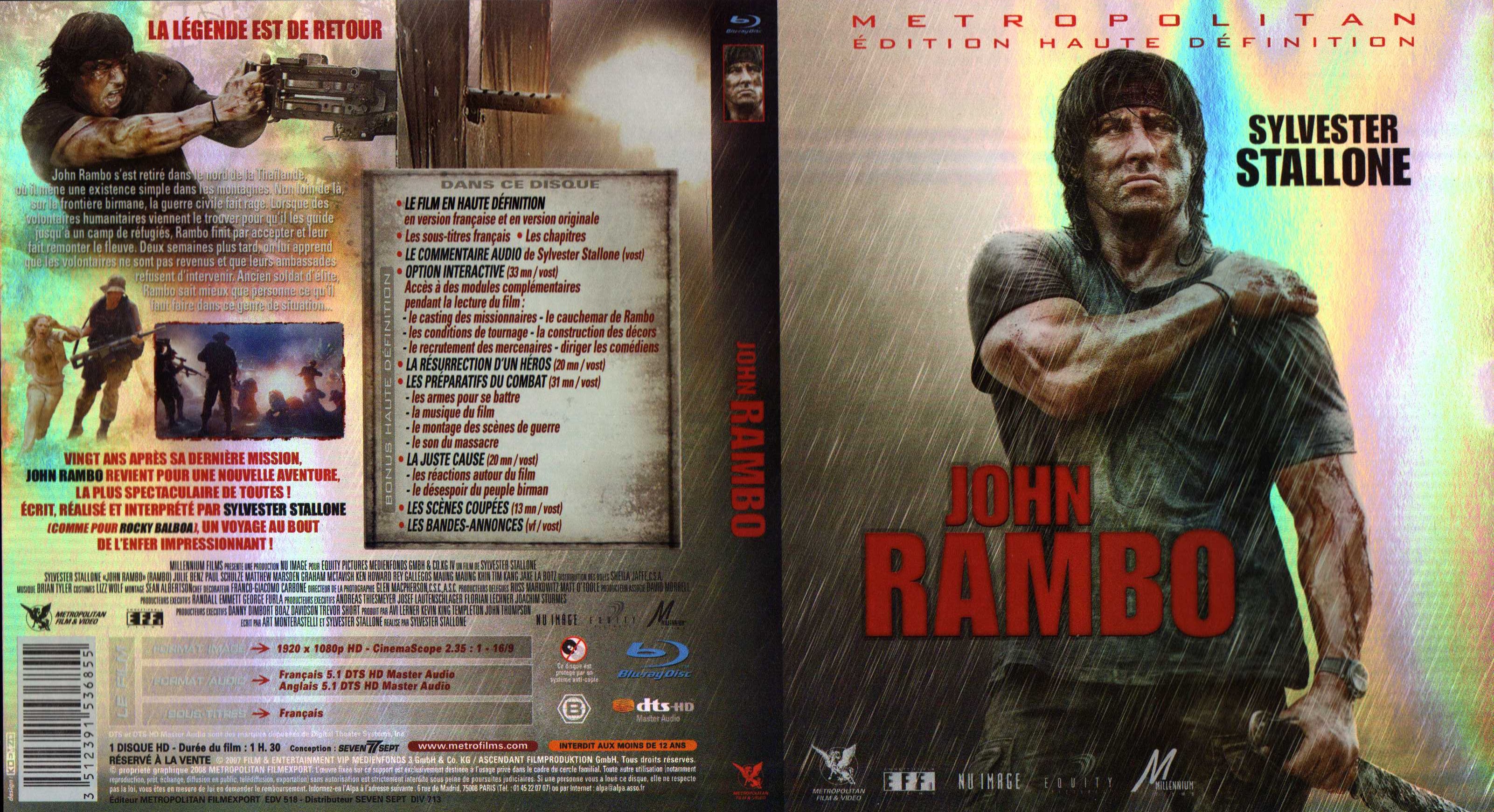 Jaquette DVD John Rambo (BLU-RAY)