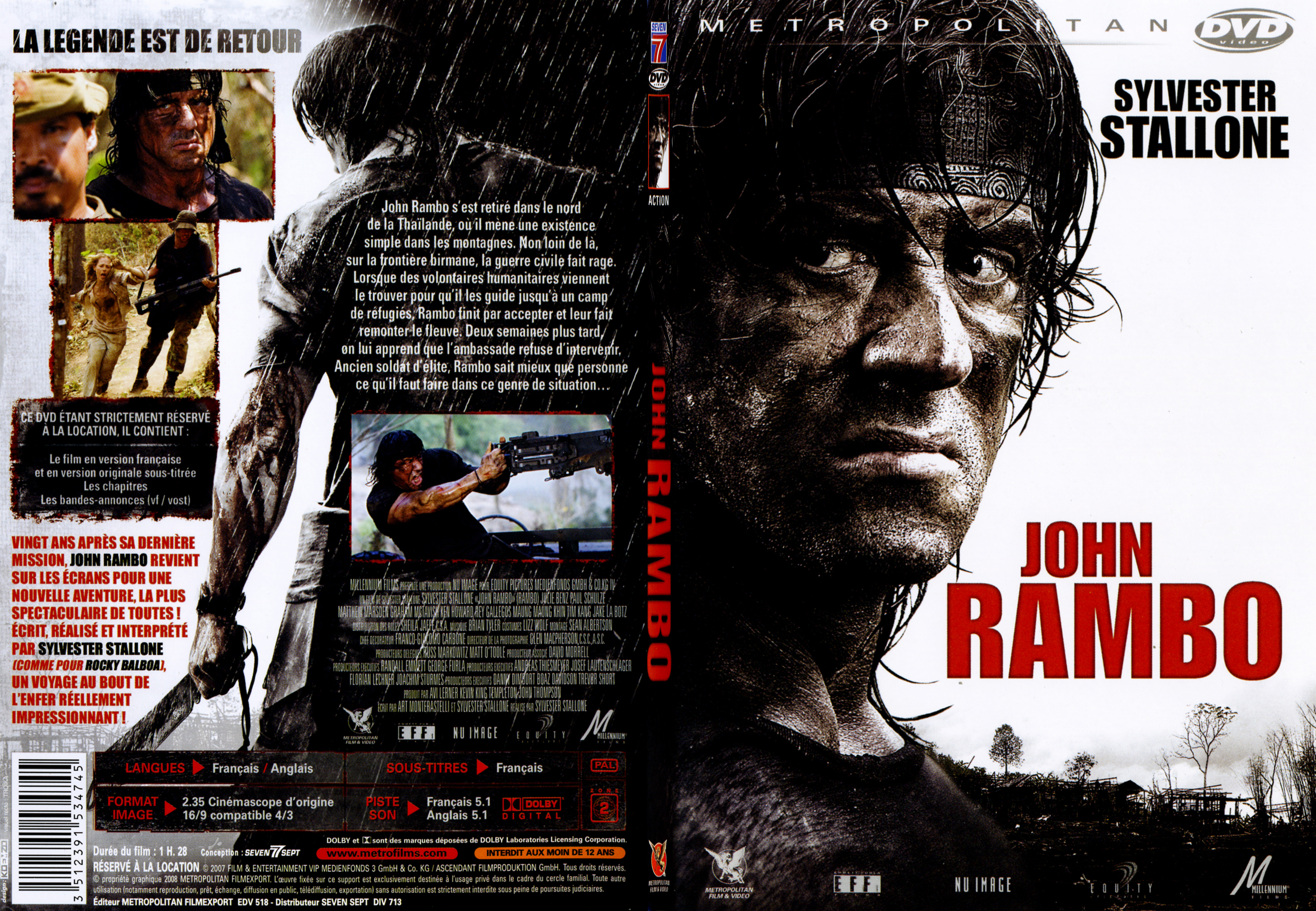 Jaquette DVD John Rambo - SLIM