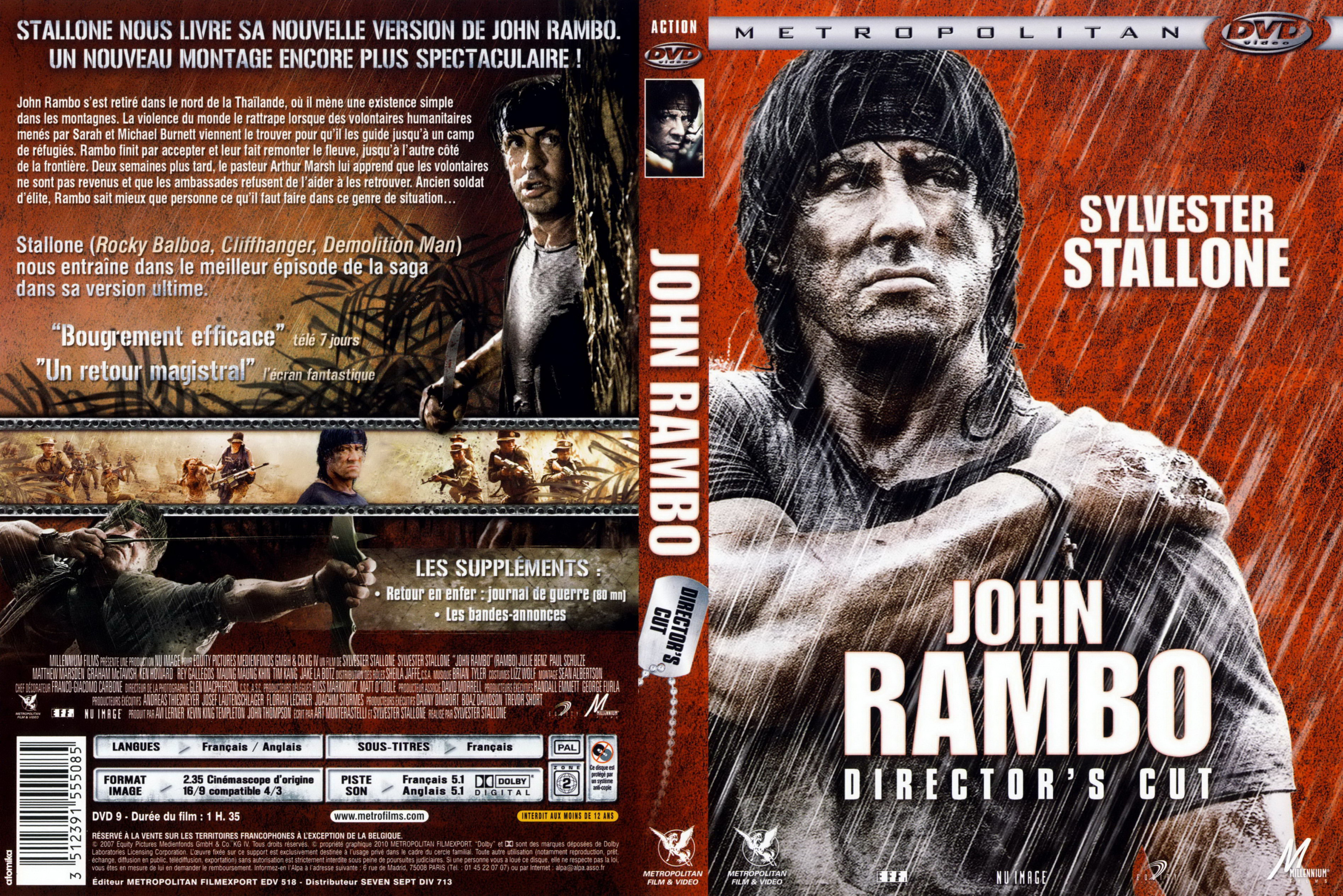 Jaquette DVD John Rambo v3