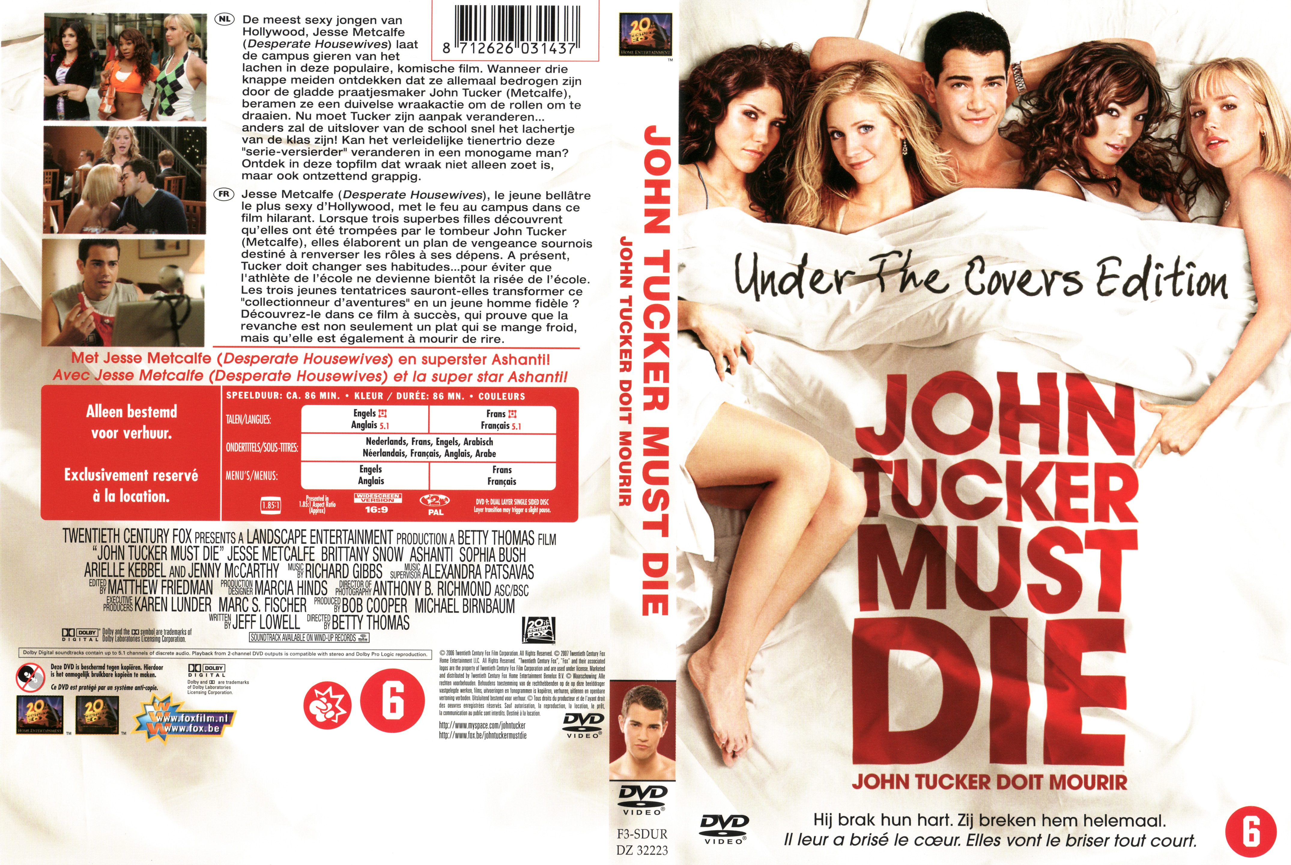 Jaquette DVD John Tucker doit mourir