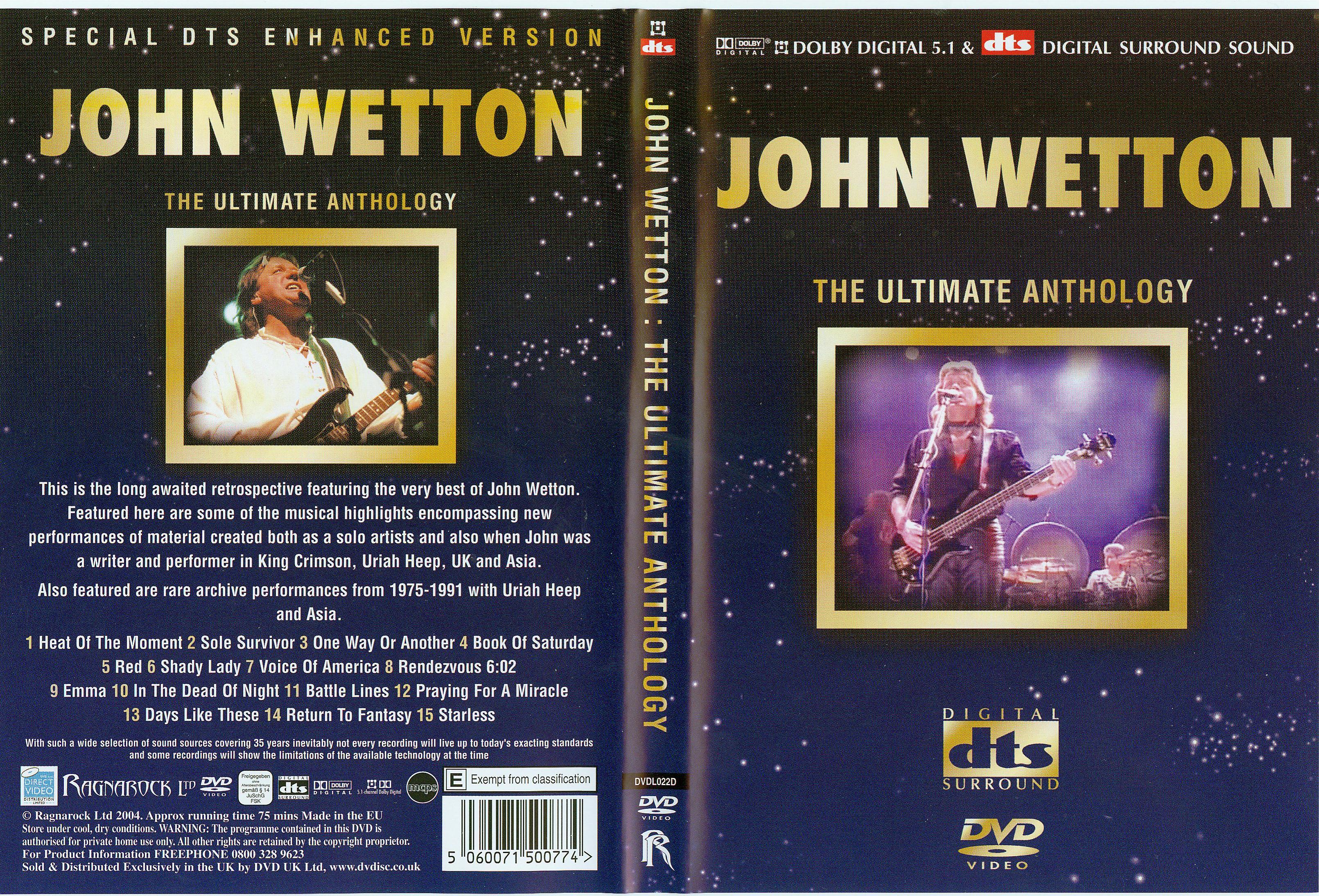 Jaquette DVD John Wetton the ultimate anthology