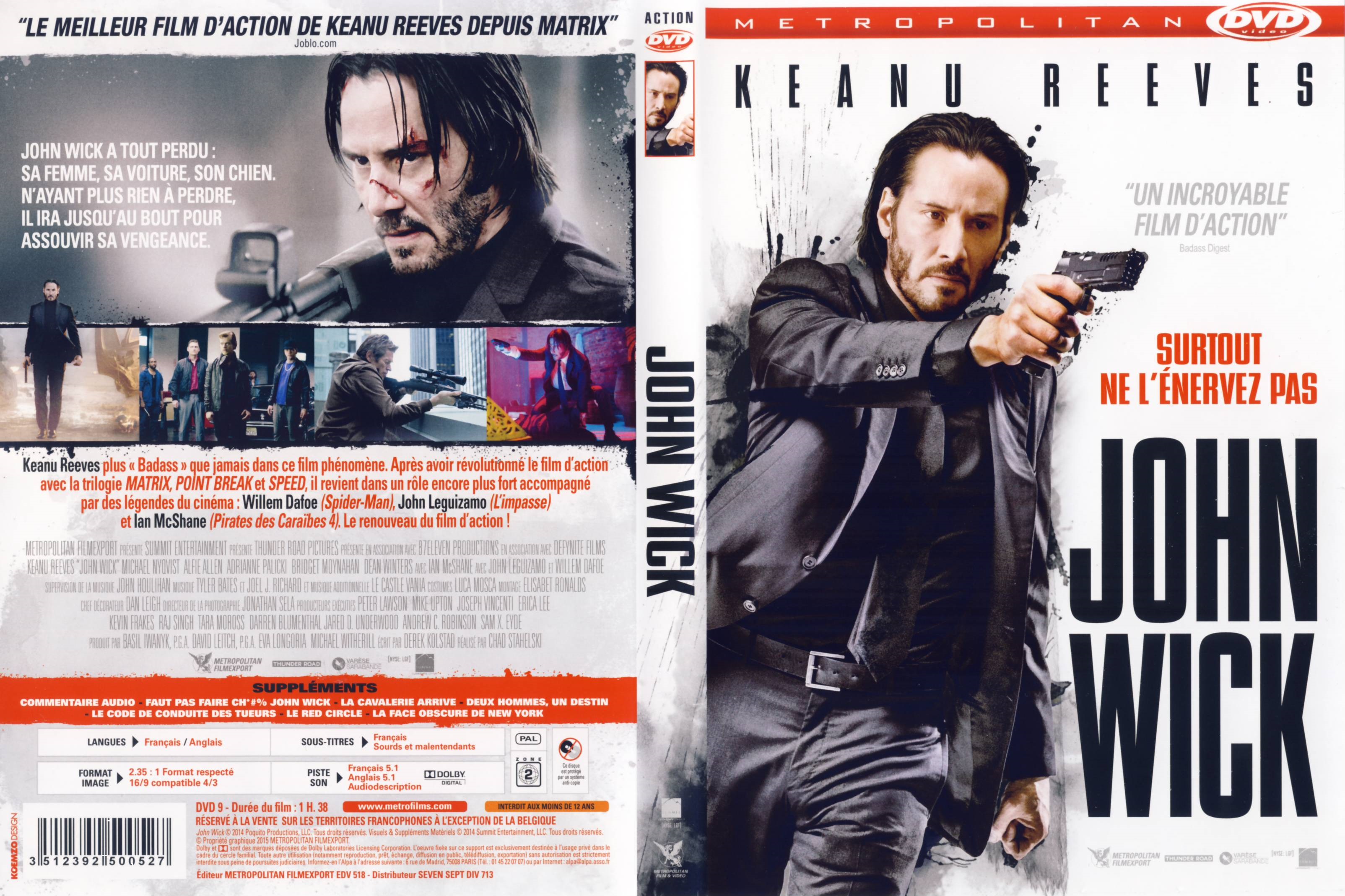 Jaquette DVD John Wick