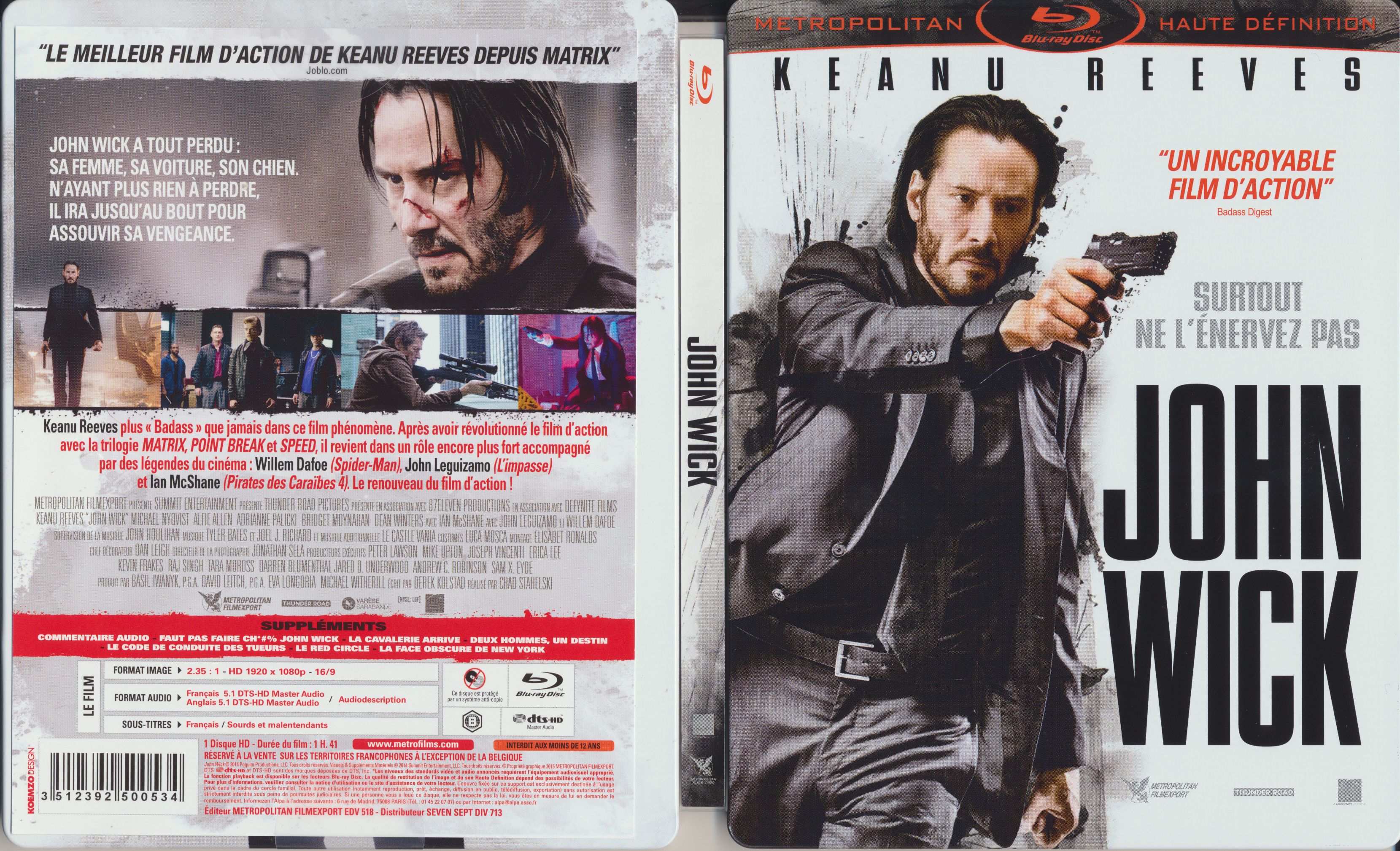 Jaquette DVD John Wick (BLU-RAY)