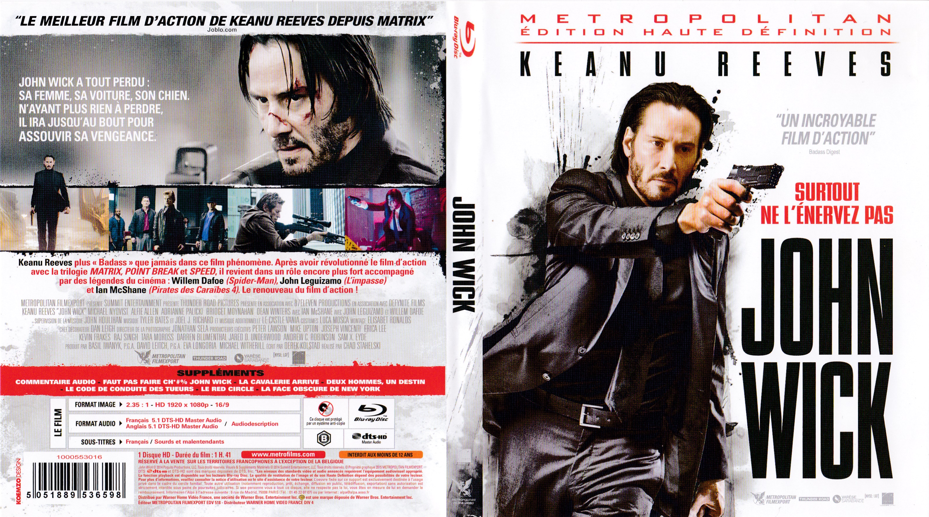 Jaquette DVD John Wick (BLU-RAY) v2