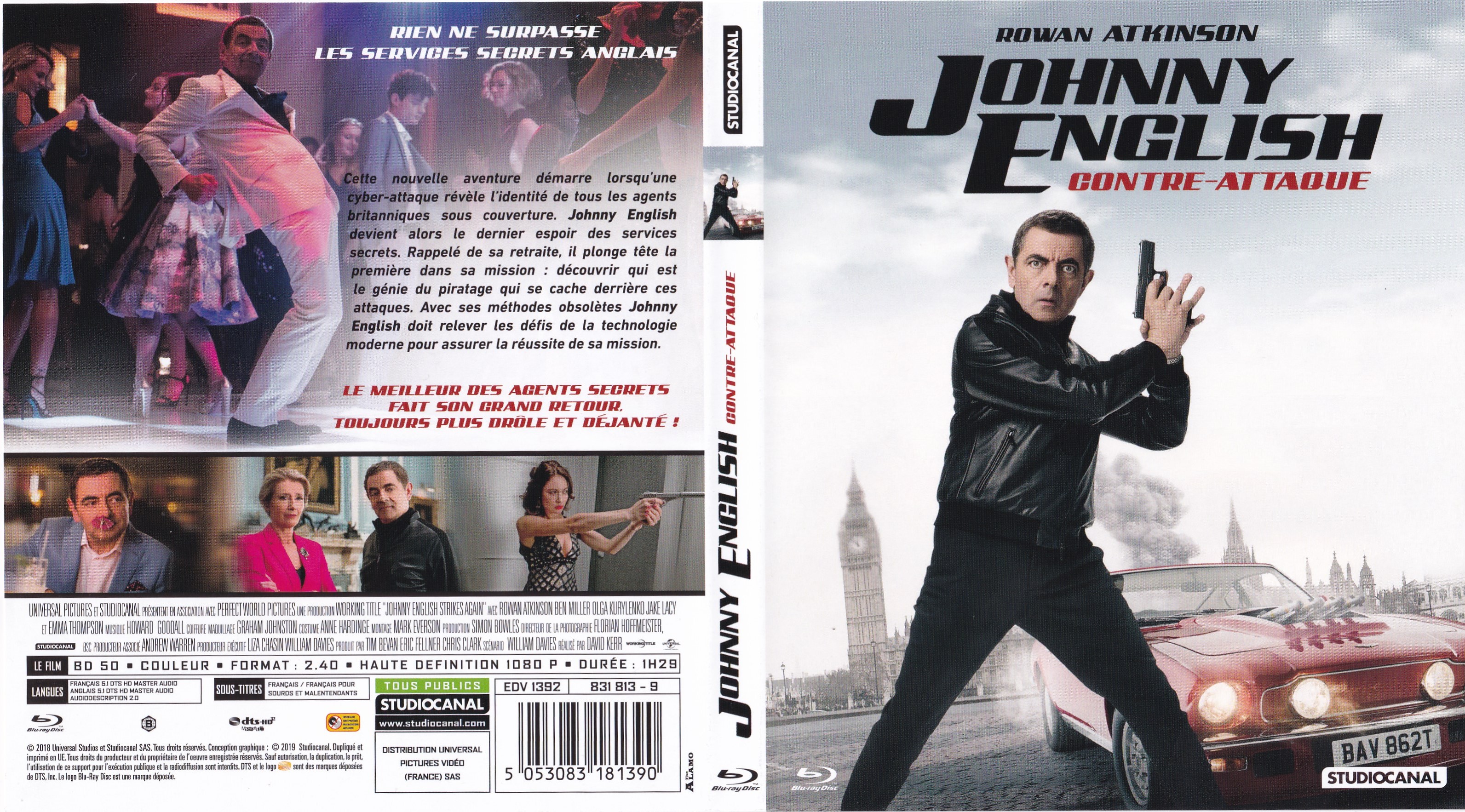 Jaquette DVD Johnny English Contre-Attaque (BLU-RAY)