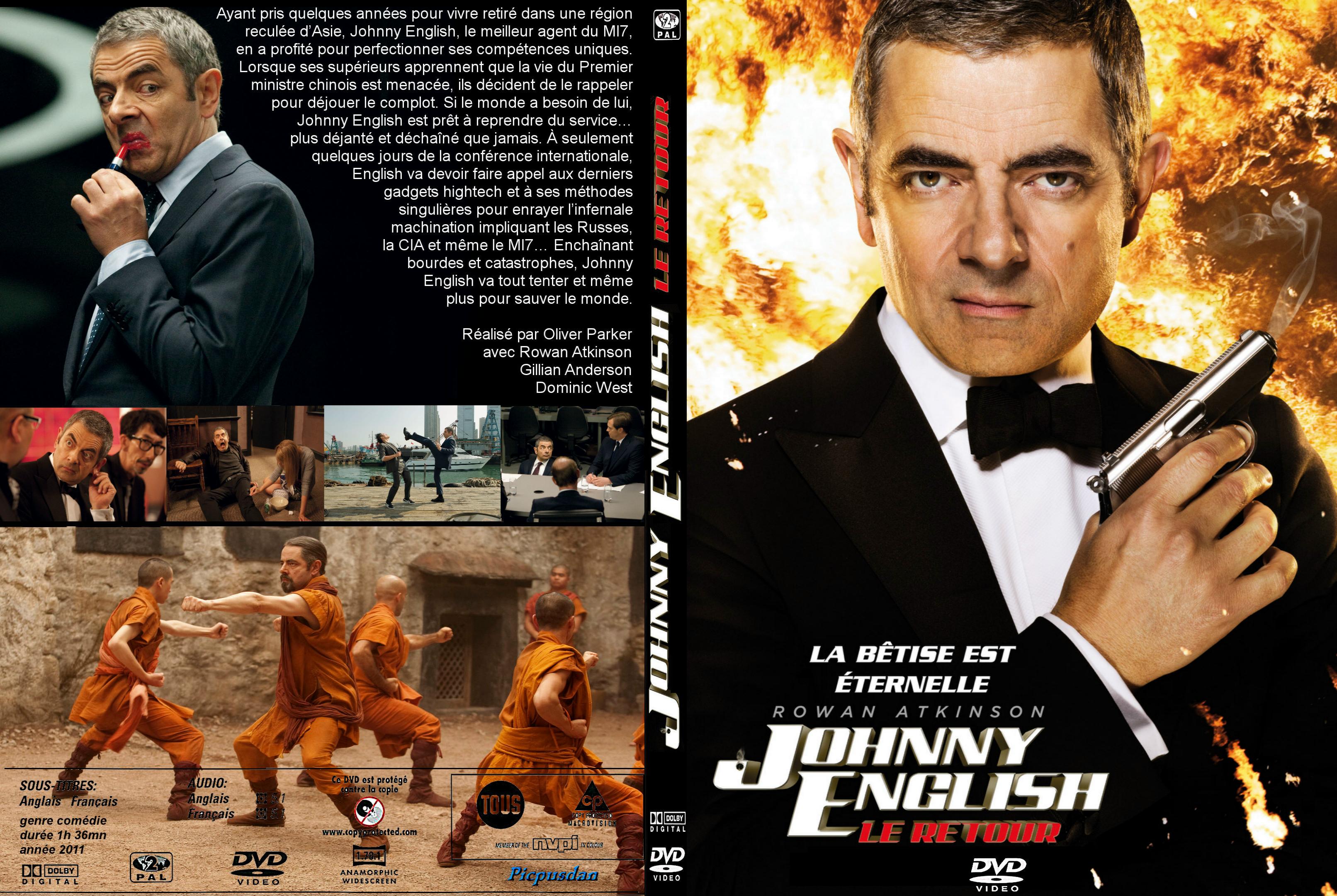 Jaquette DVD Johnny English le retour custom - SLIM