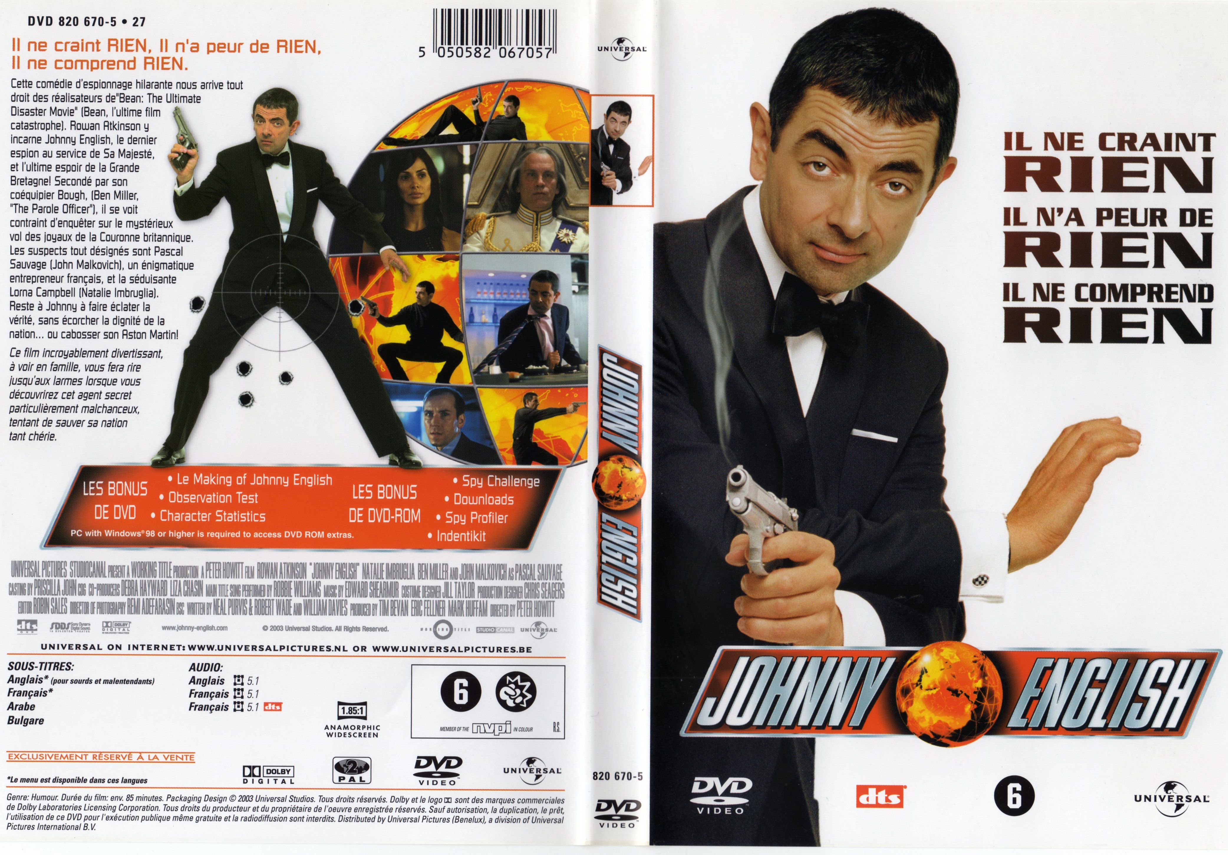 Jaquette DVD Johnny English v2