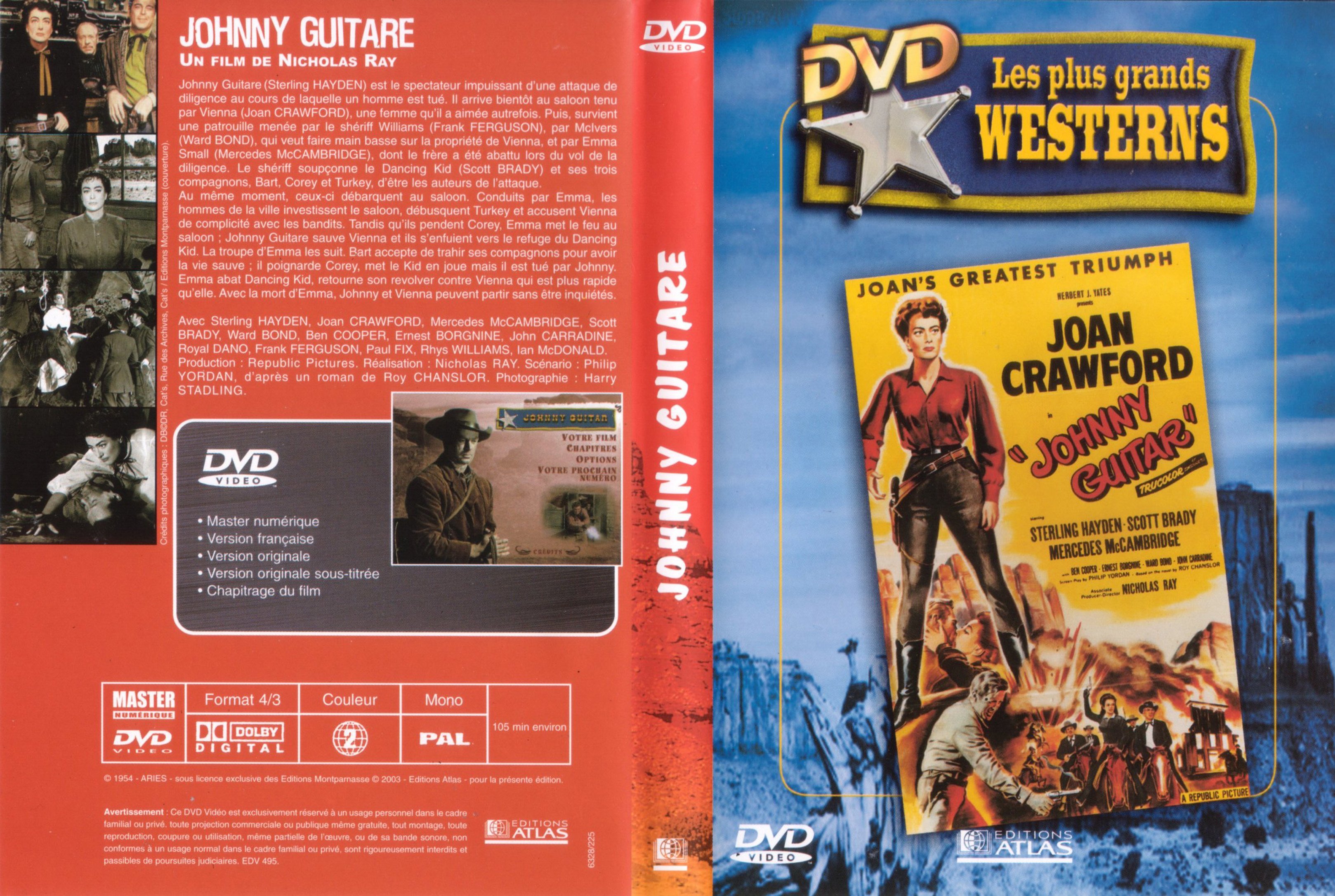 Jaquette DVD Johnny Guitar v2