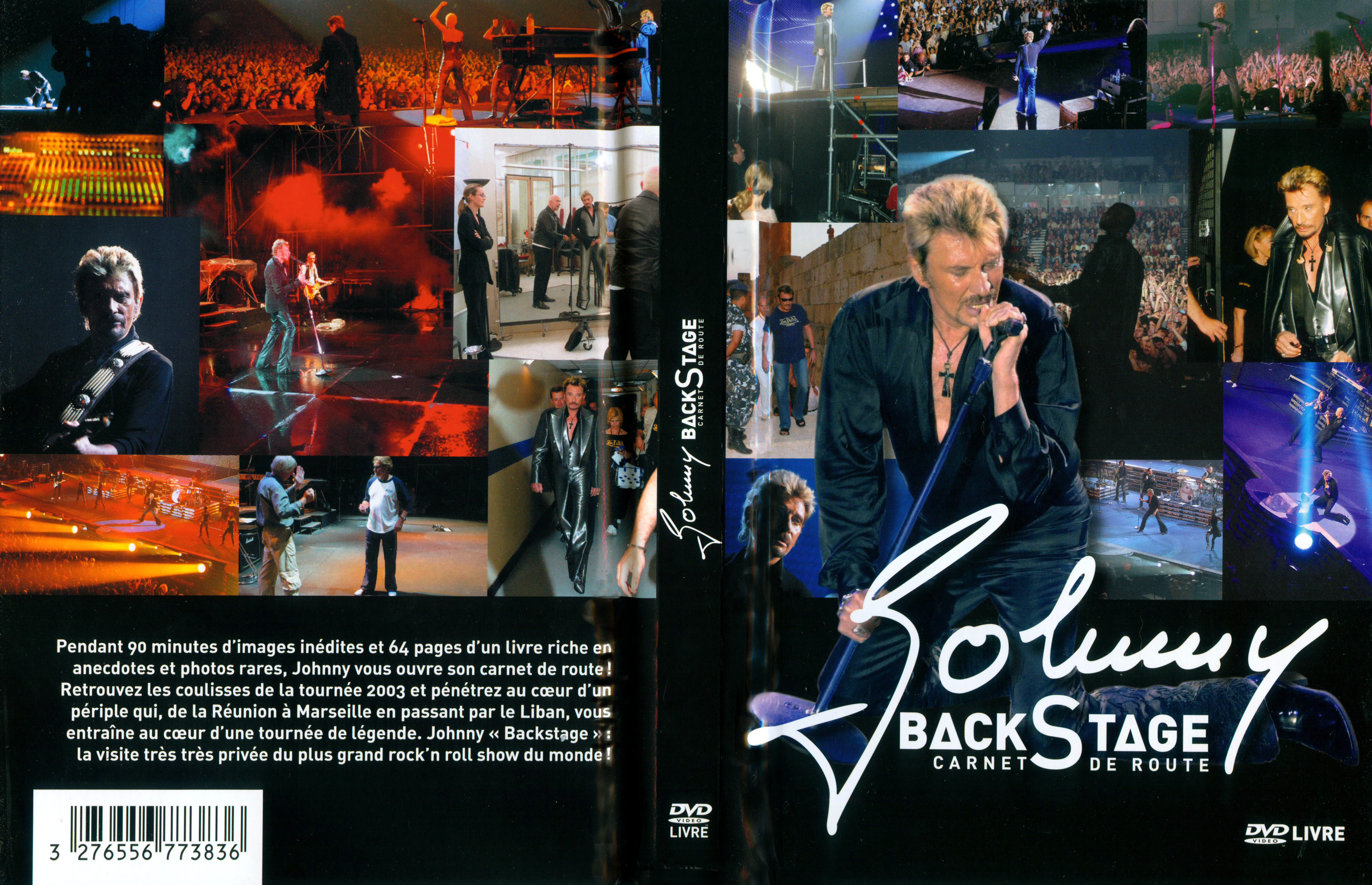 Jaquette DVD Johnny Hallyday Back Stage