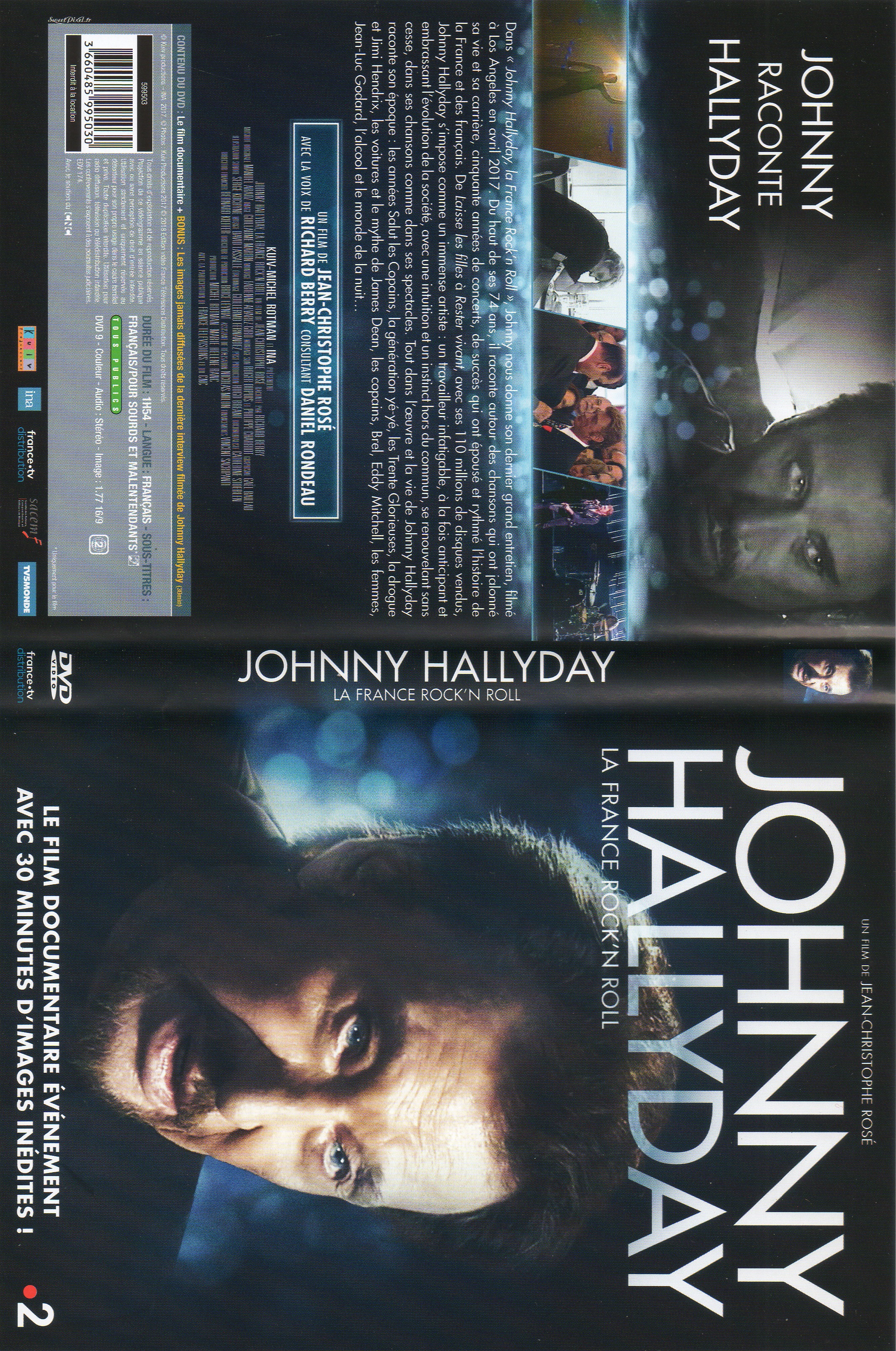 Jaquette DVD Johnny Hallyday La France Rock
