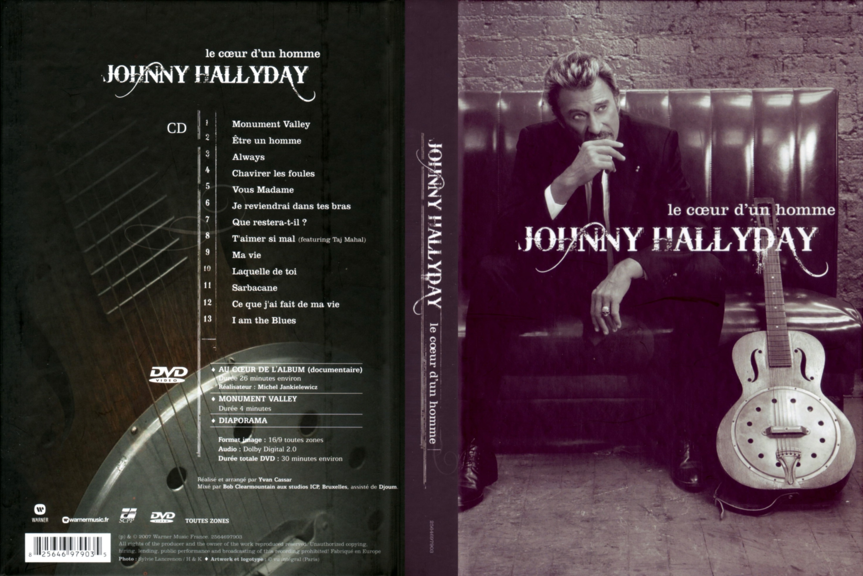 Jaquette DVD Johnny Hallyday Le coeur d