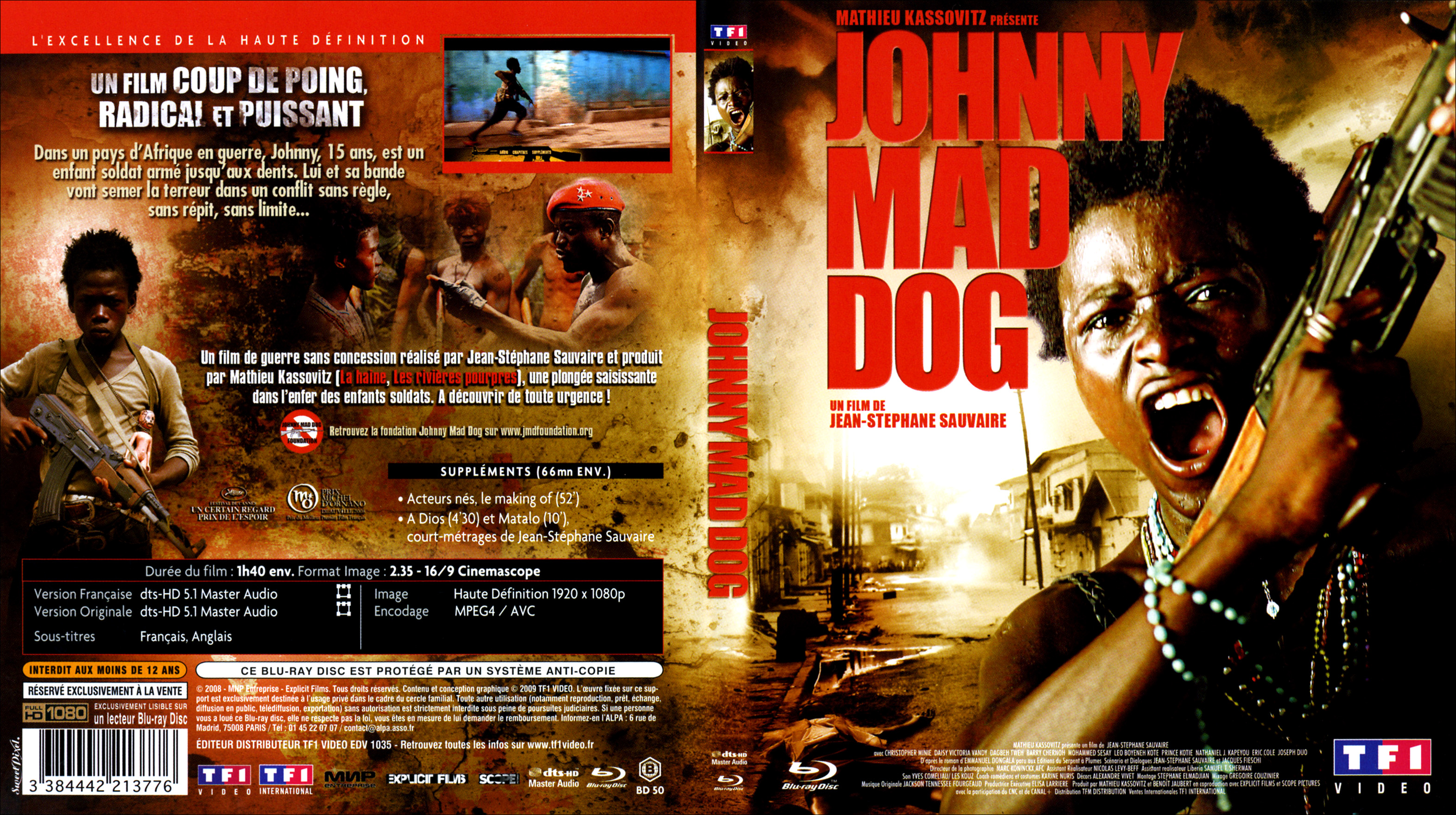 Jaquette DVD Johnny mad dog (BLU-RAY)