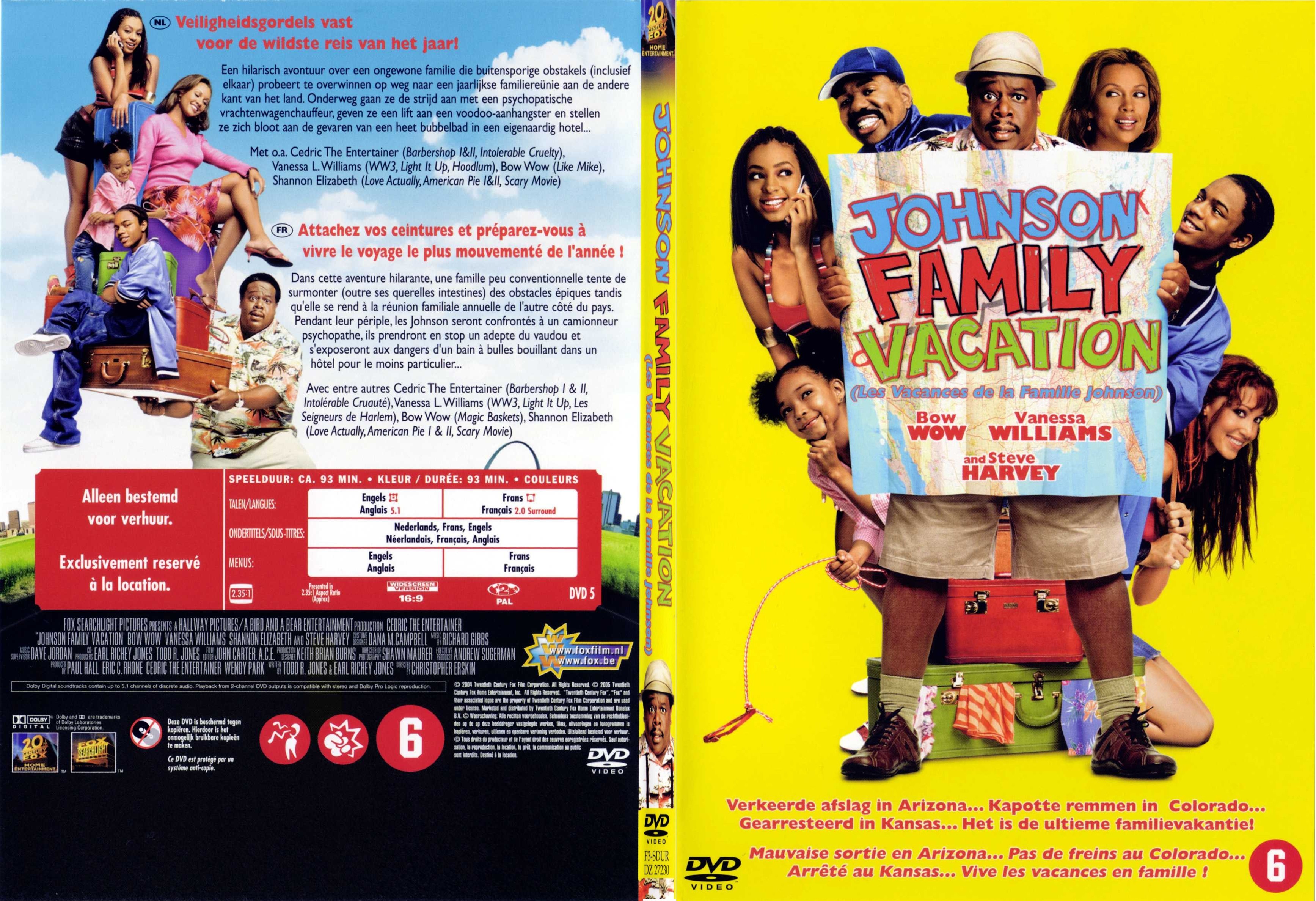 Jaquette DVD Johnson Family Vacation - SLIM
