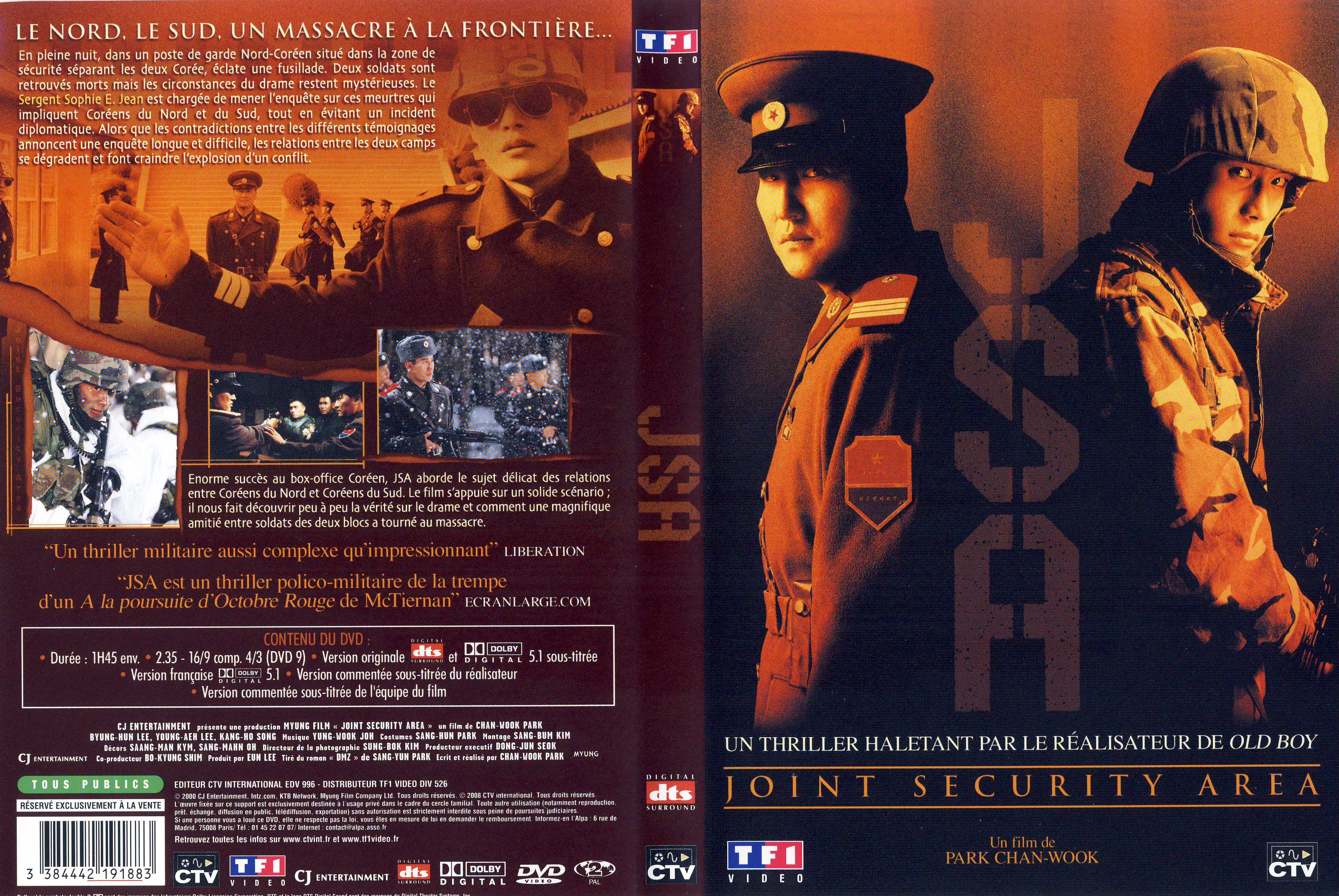 Jaquette DVD Joint security area v2