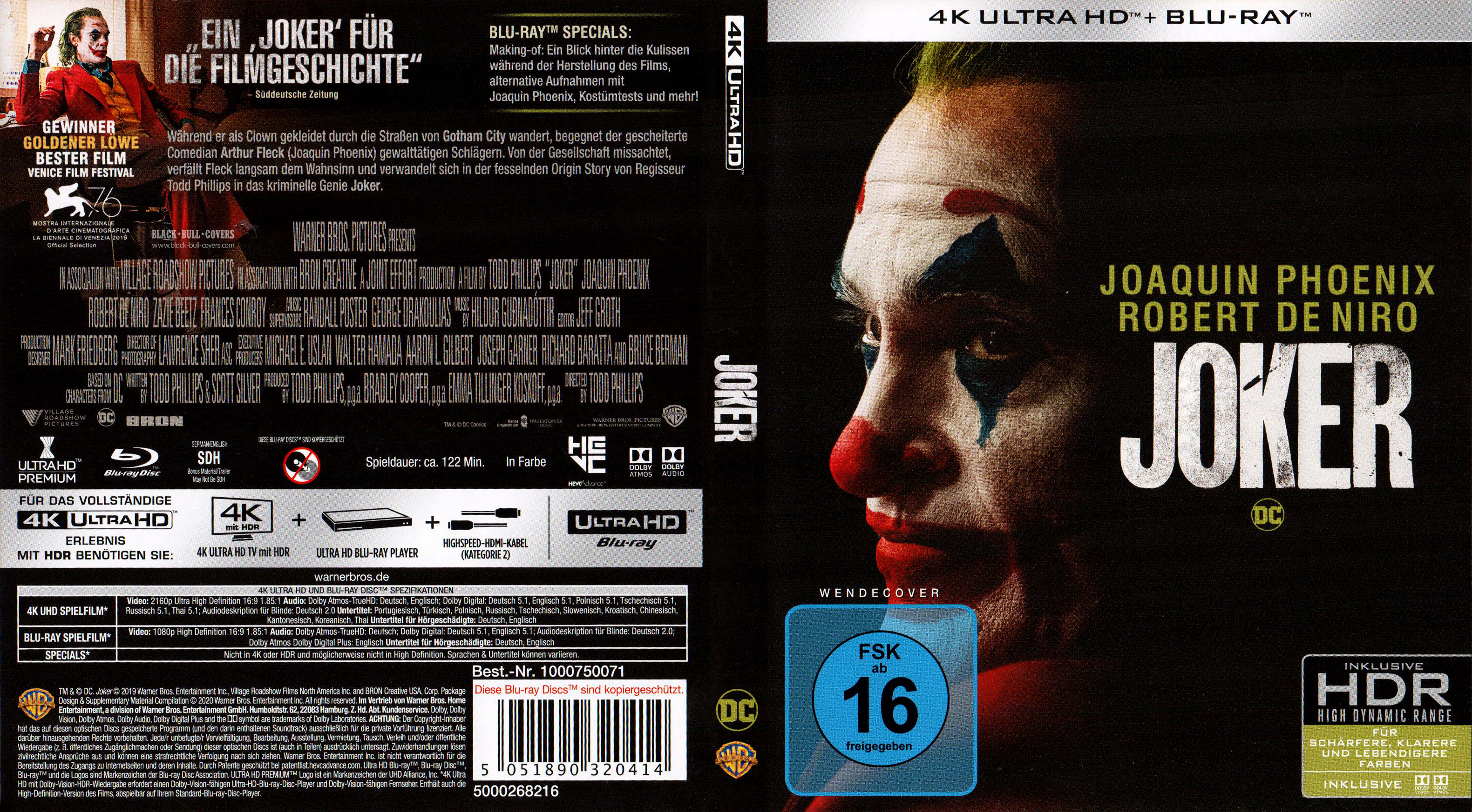 Jaquette DVD Joker 4K (BLU-RAY)