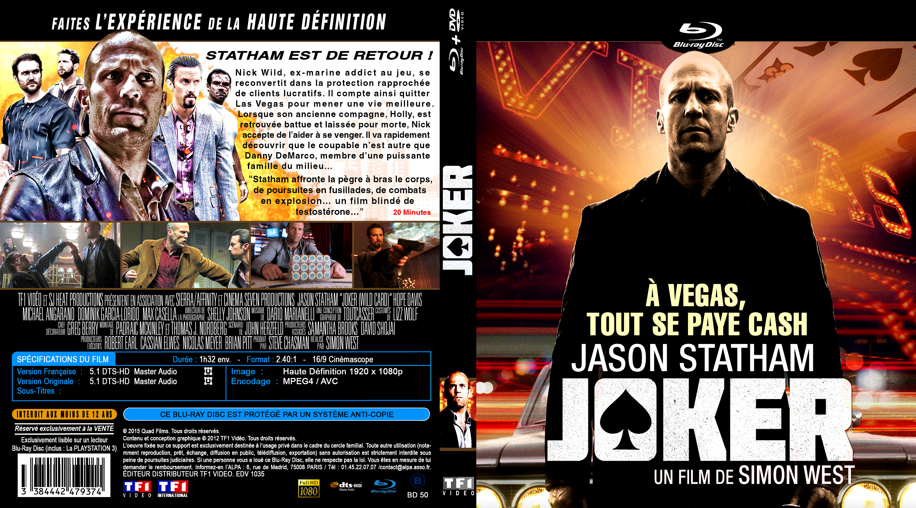 Jaquette DVD Joker custom (BLU-RAY)