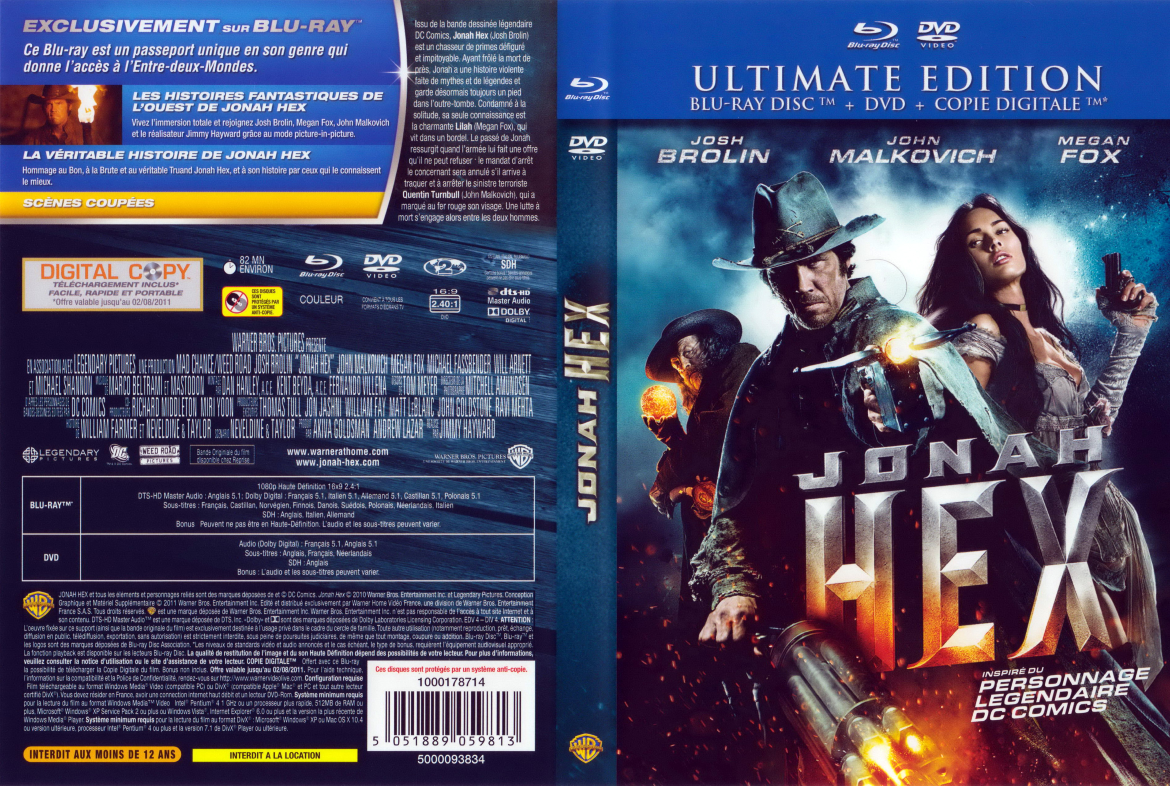 Jaquette DVD Jonah Hex (BLU-RAY)