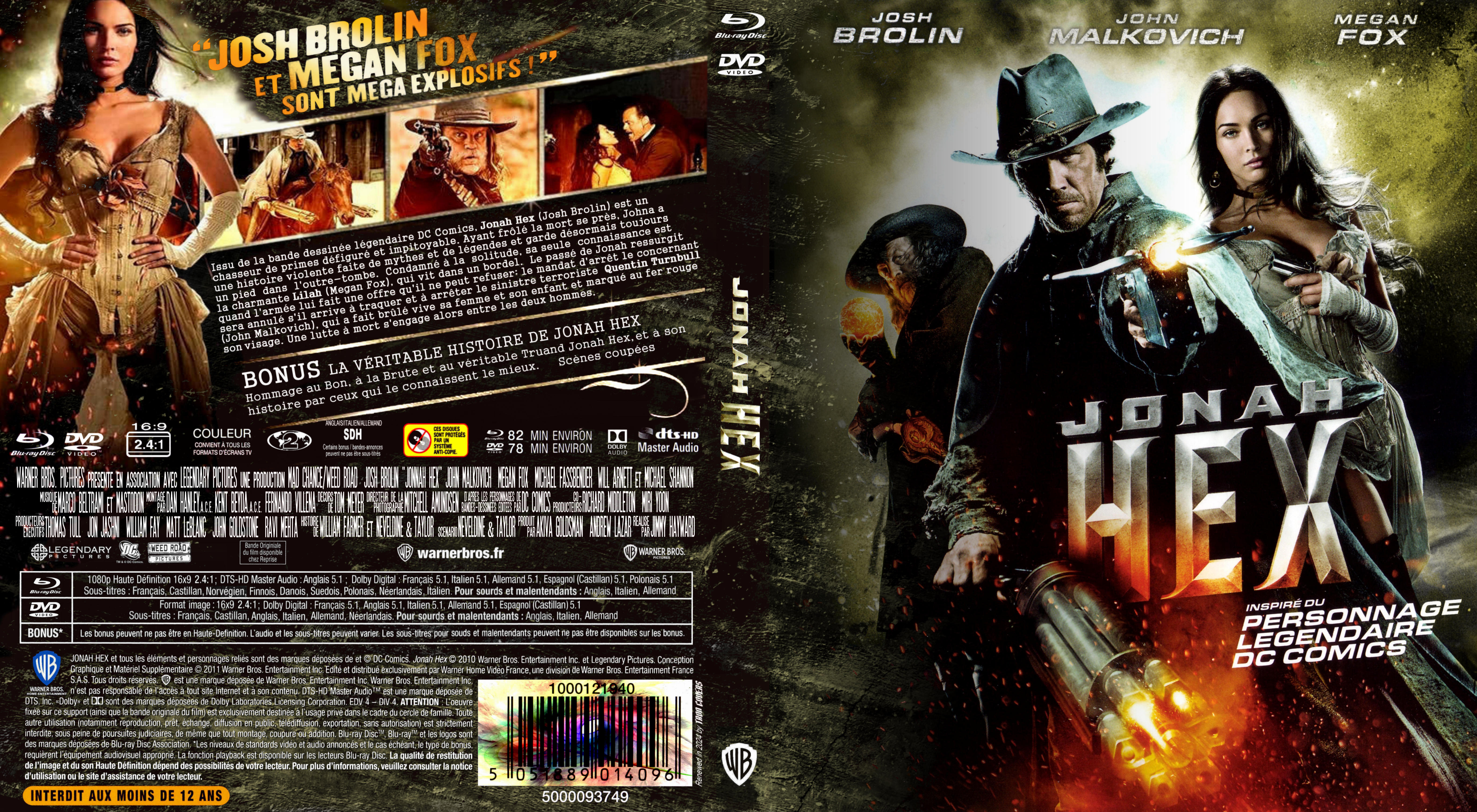 Jaquette DVD Jonah Hex custom (BLU-RAY)