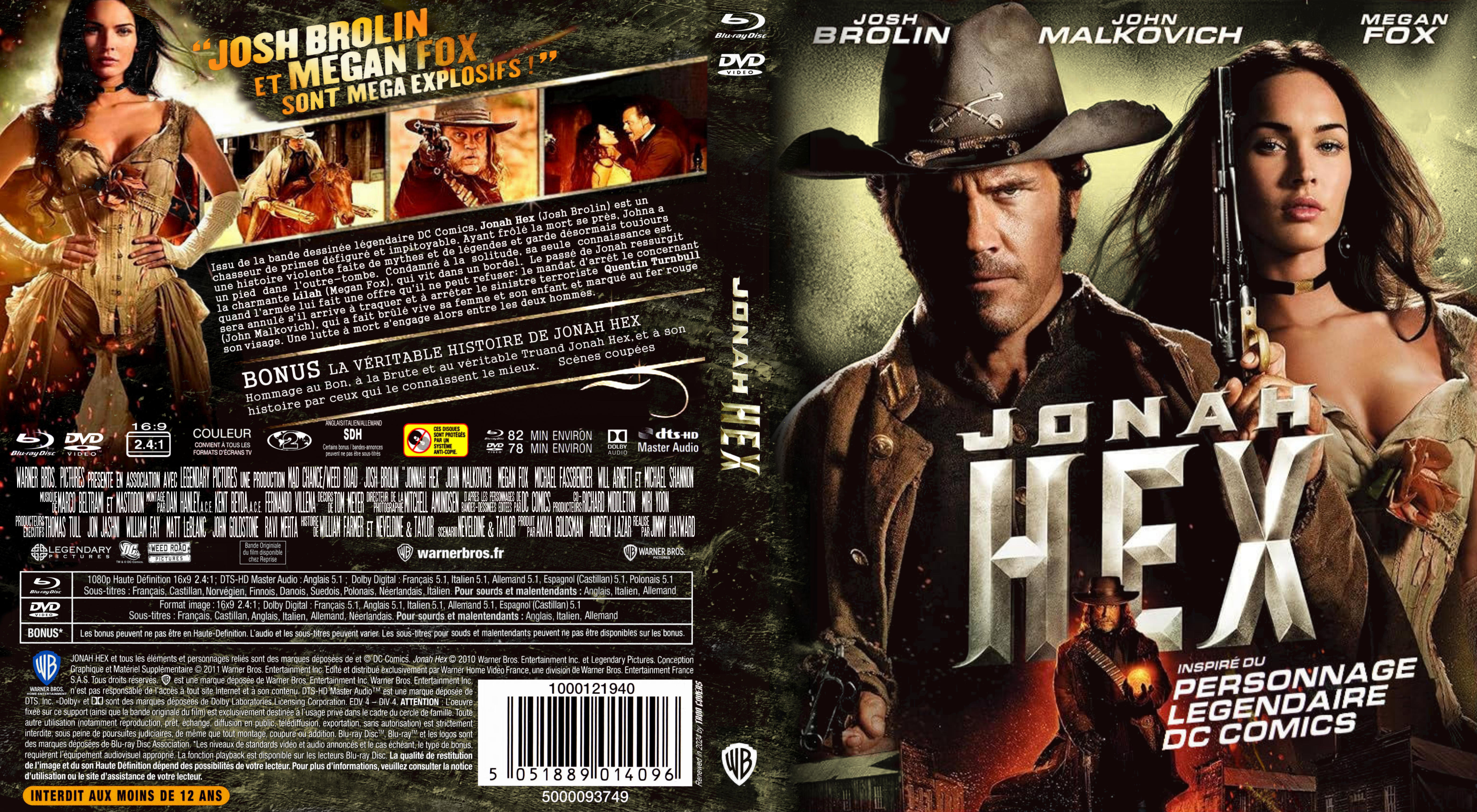 Jaquette DVD Jonah Hex custom (BLU-RAY) v2