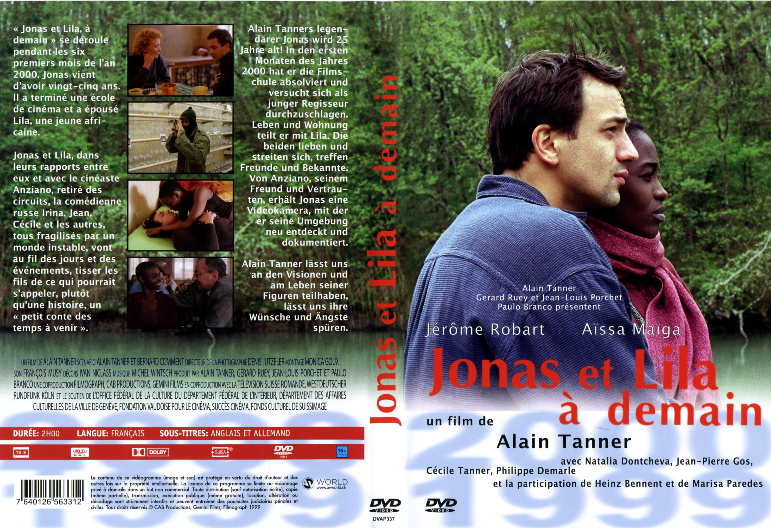 Jaquette DVD Jonas et Lila,  demain