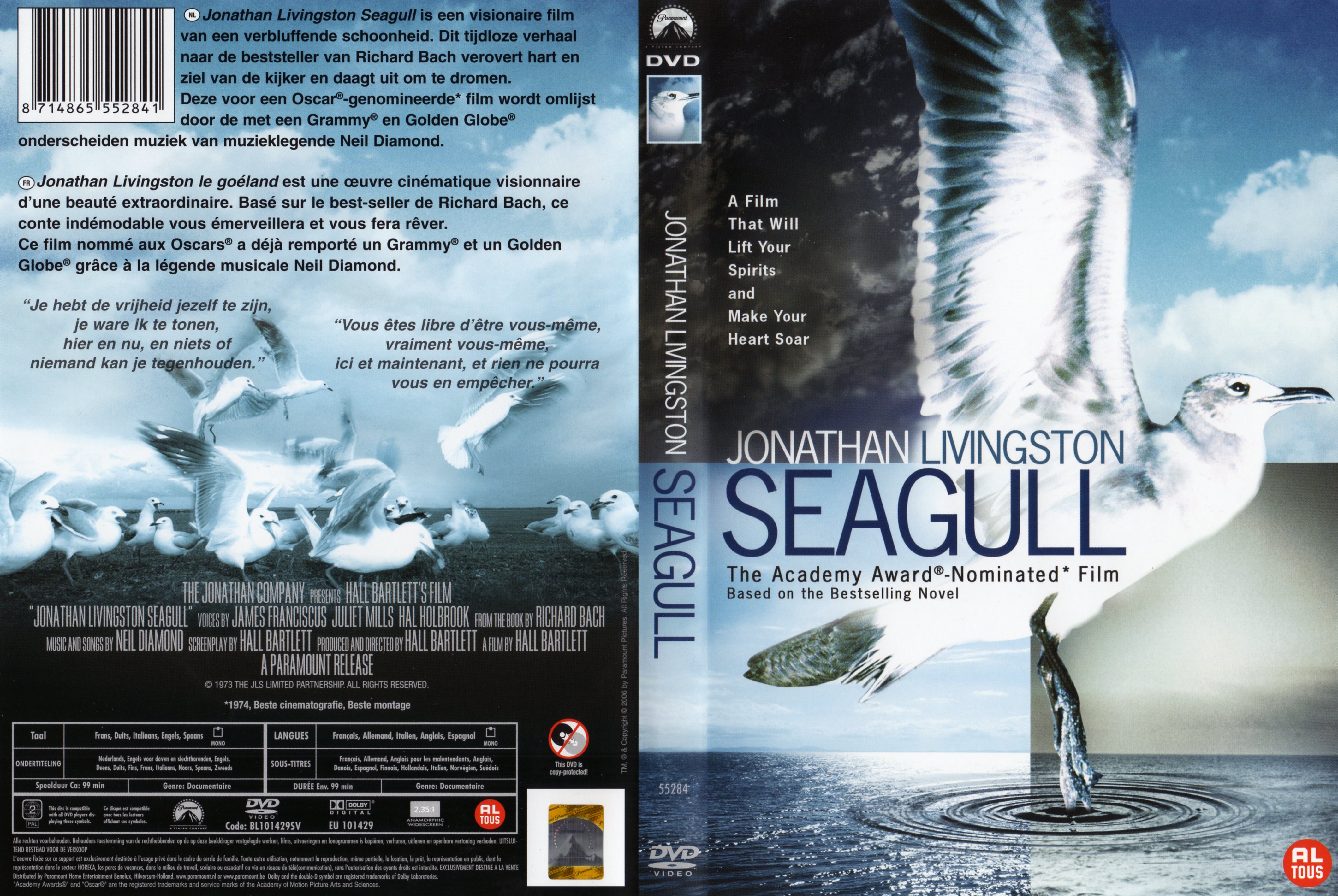 Jaquette DVD Jonathan Livingston