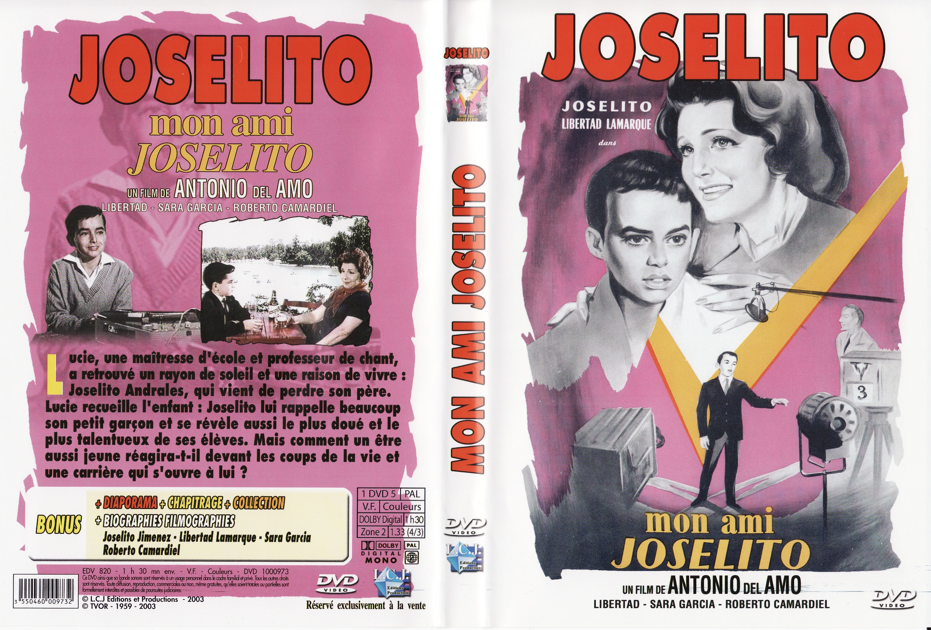 Jaquette DVD Joselito - Mon ami Joselito