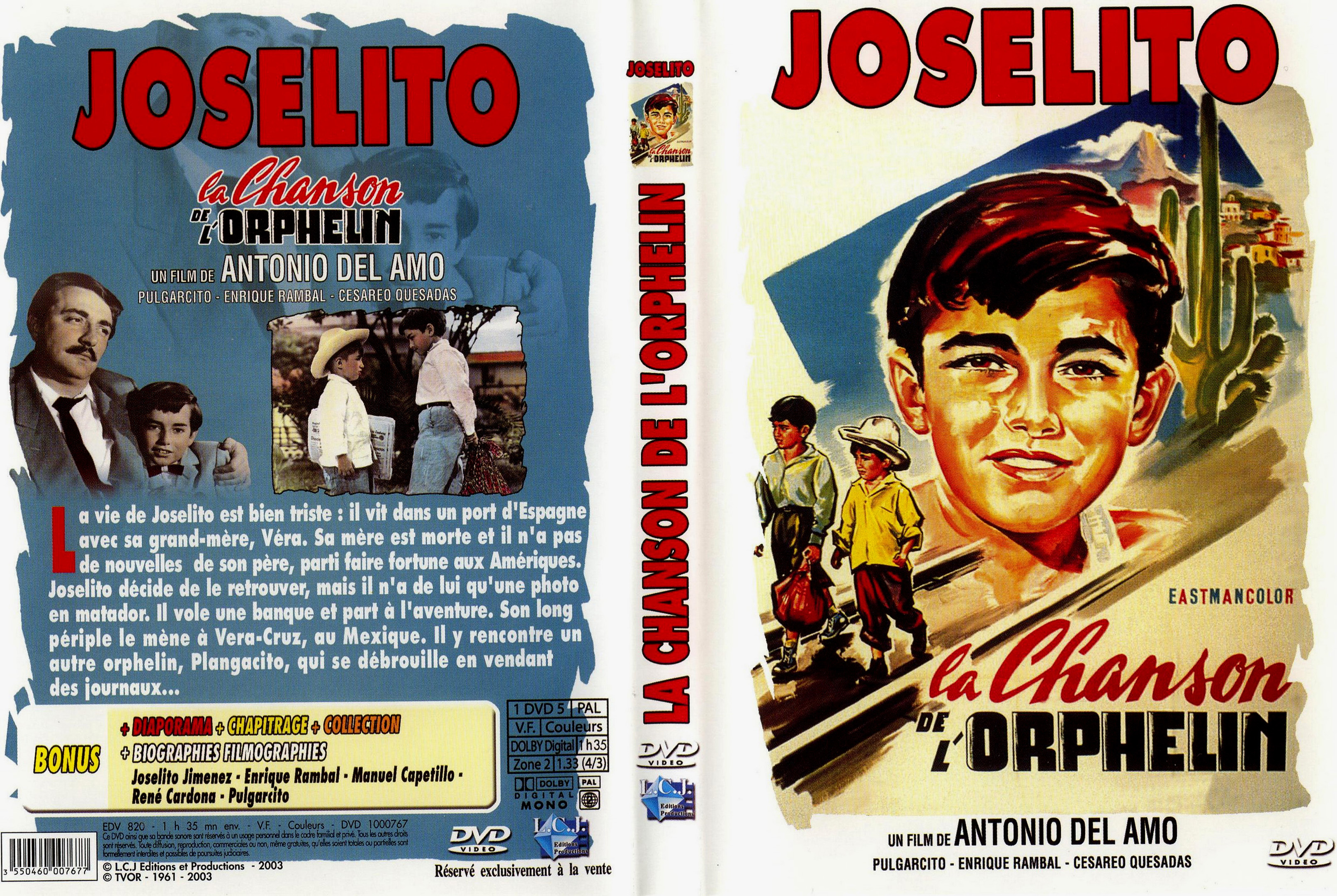 Jaquette DVD Joselito - la chanson de l