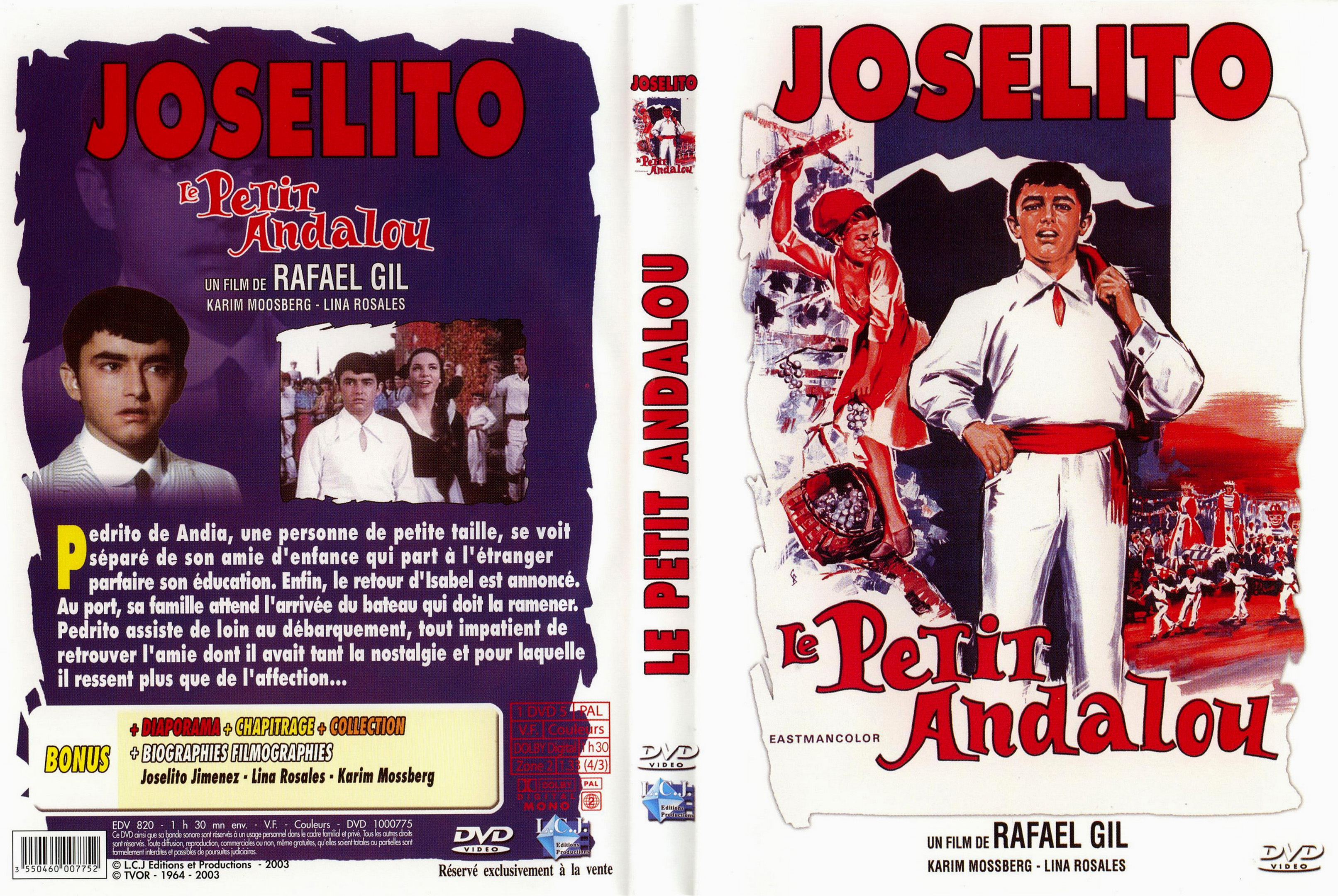 Jaquette DVD Joselito - le petit andalou