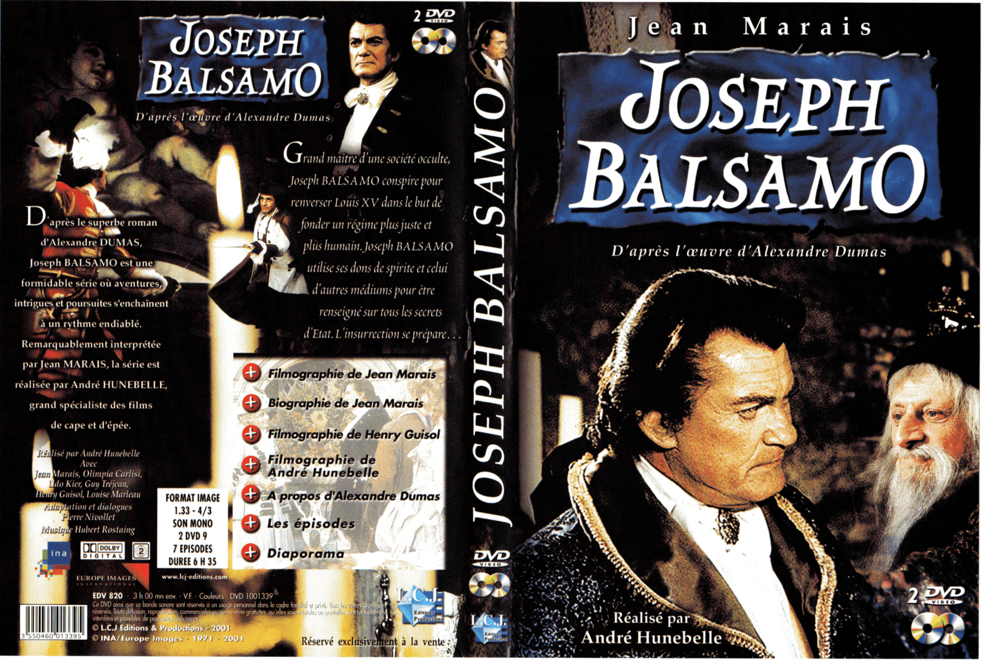 Jaquette DVD Joseph Balsamo