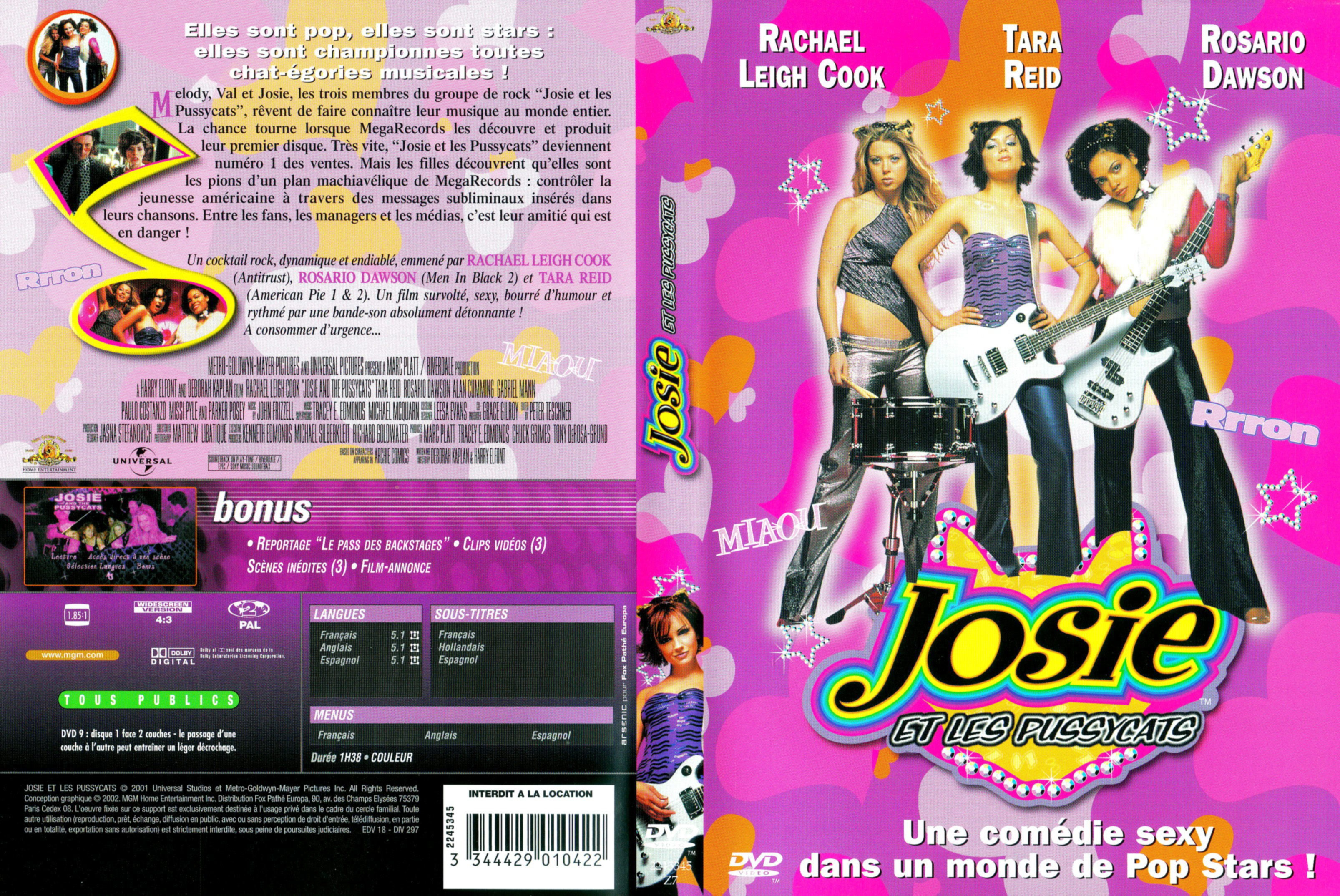 Jaquette DVD Josie et les Pussycats
