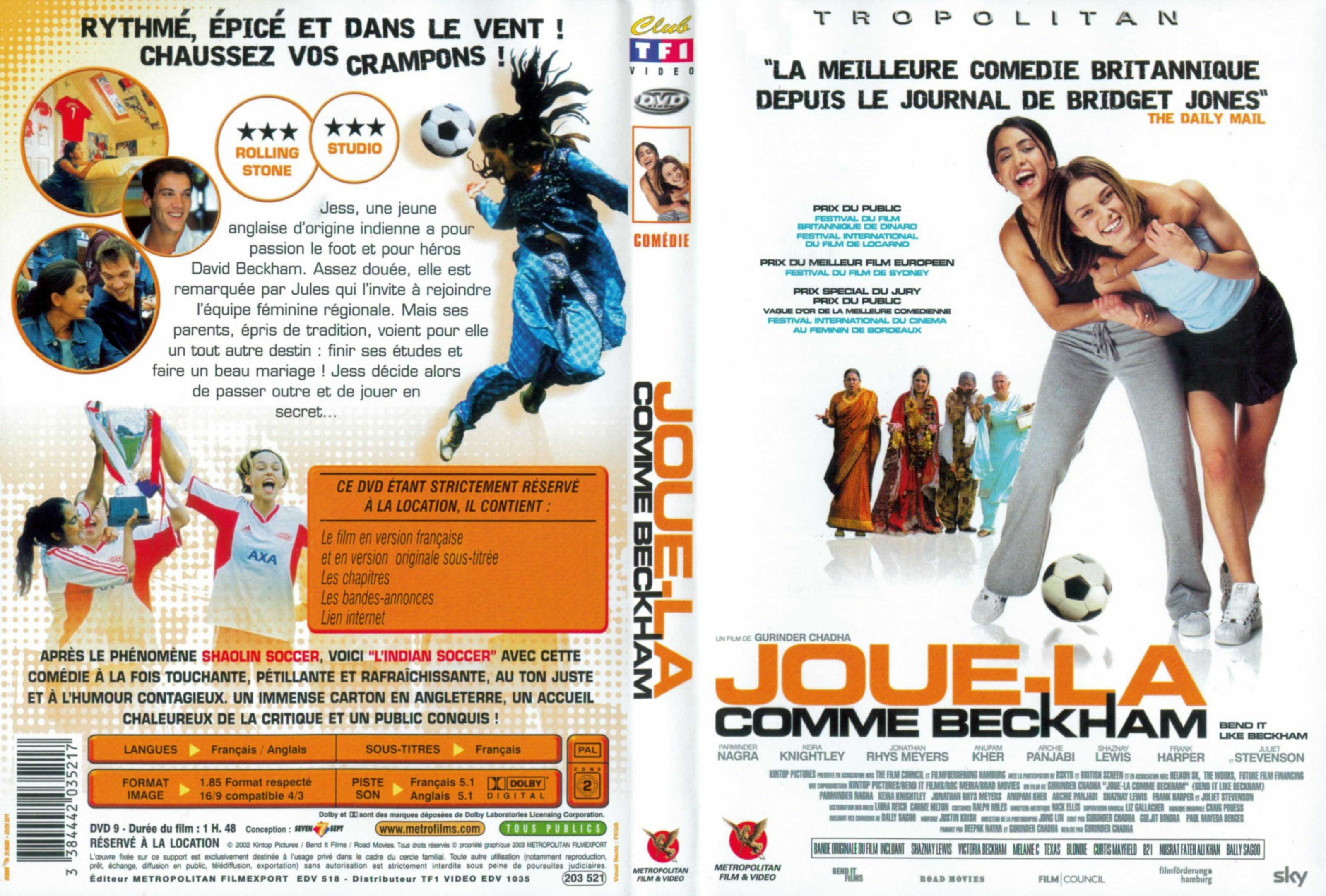 Jaquette DVD Joue la comme Beckham