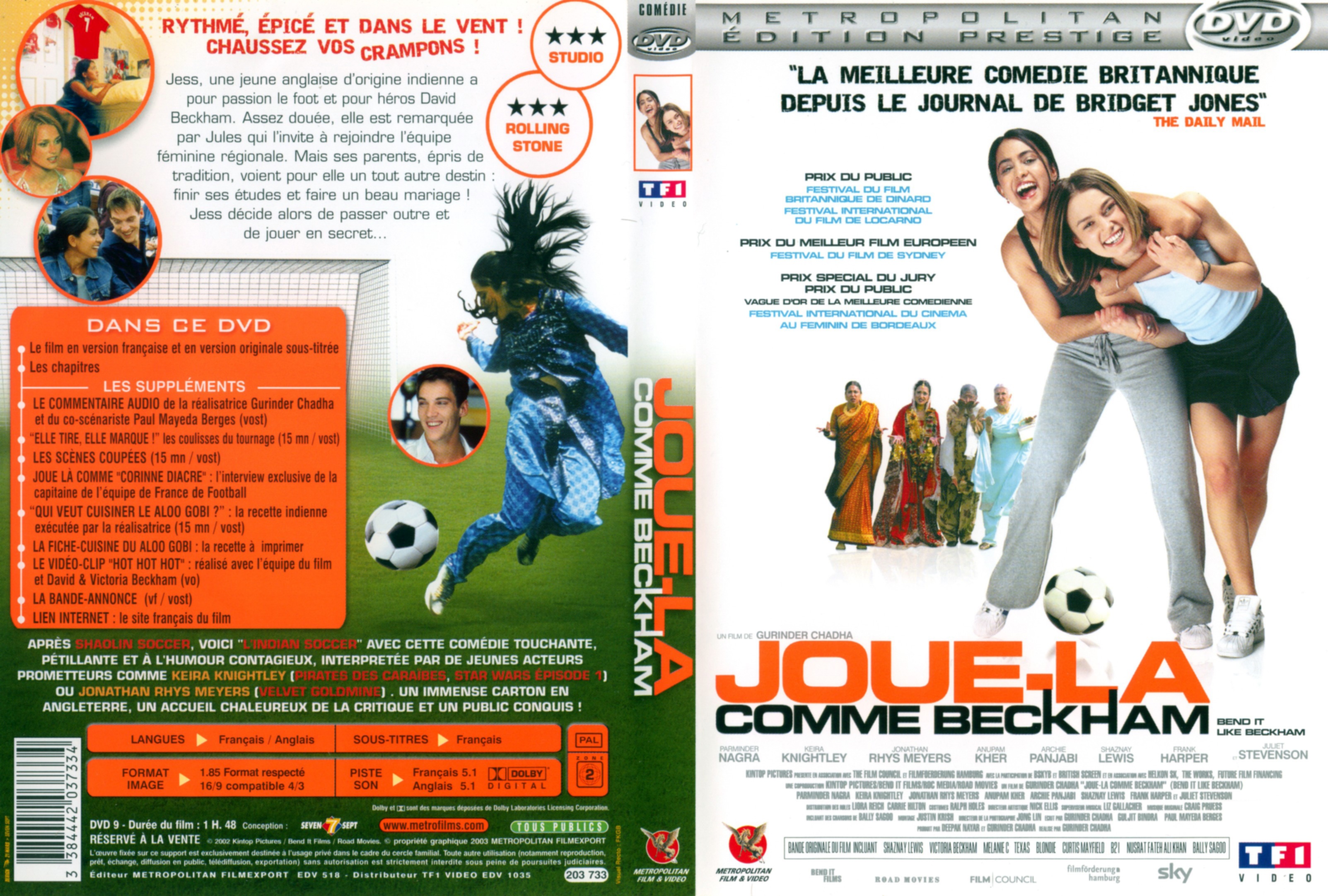 Jaquette DVD Joue la comme Beckham v2