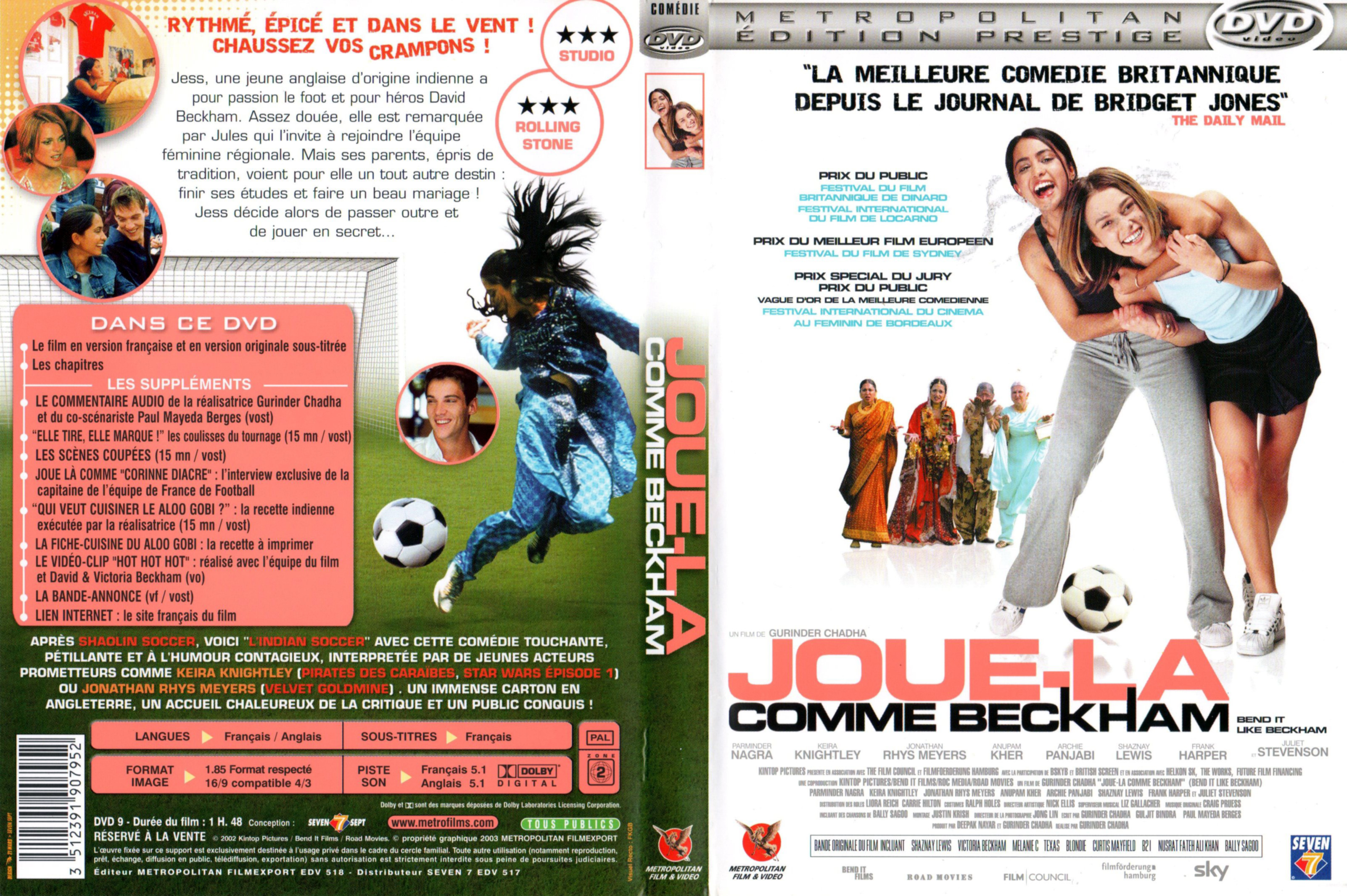 Jaquette DVD Joue la comme Beckham v3