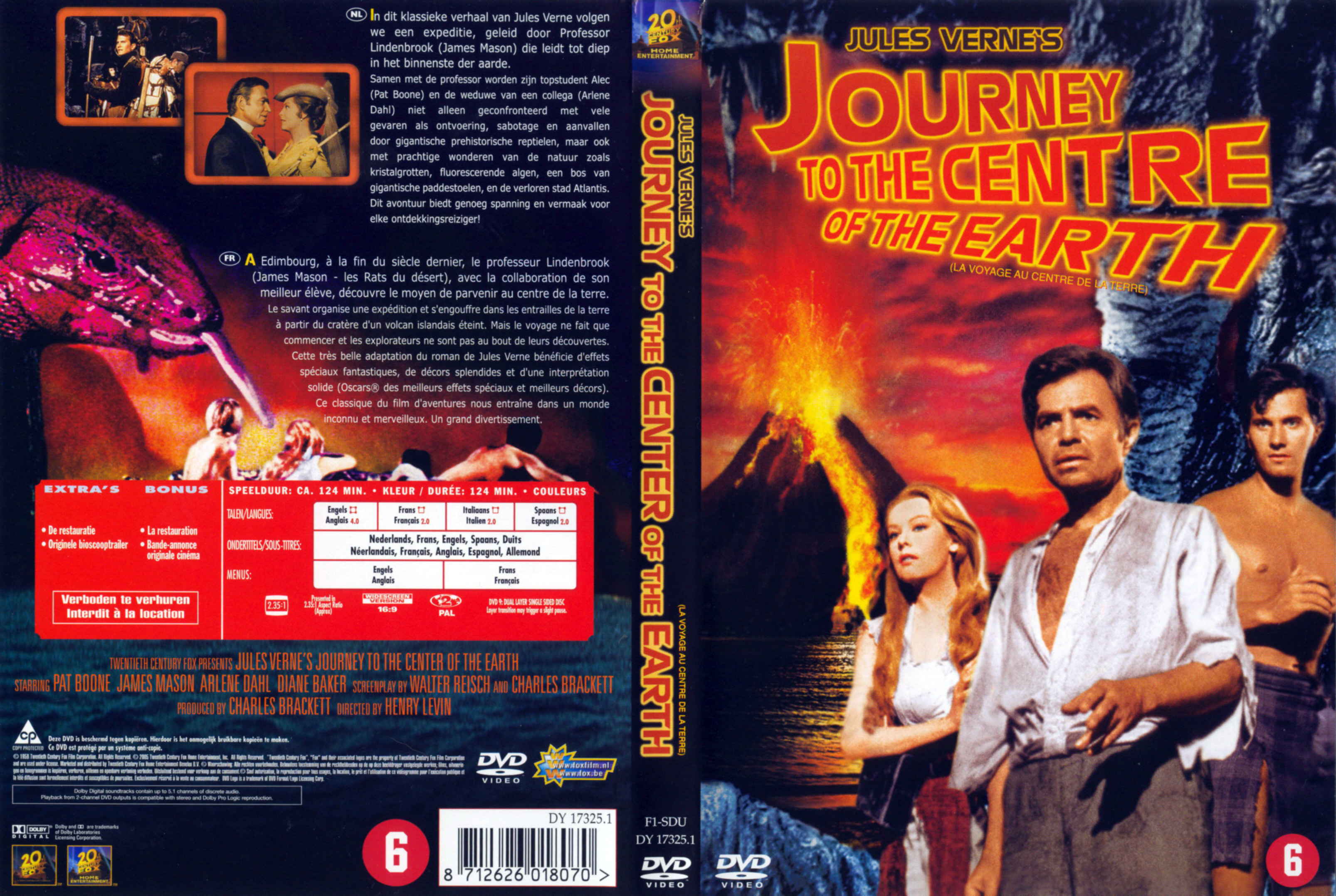 Jaquette DVD Journey to the centre of the earth - Voyage au centre de la terre (1959)