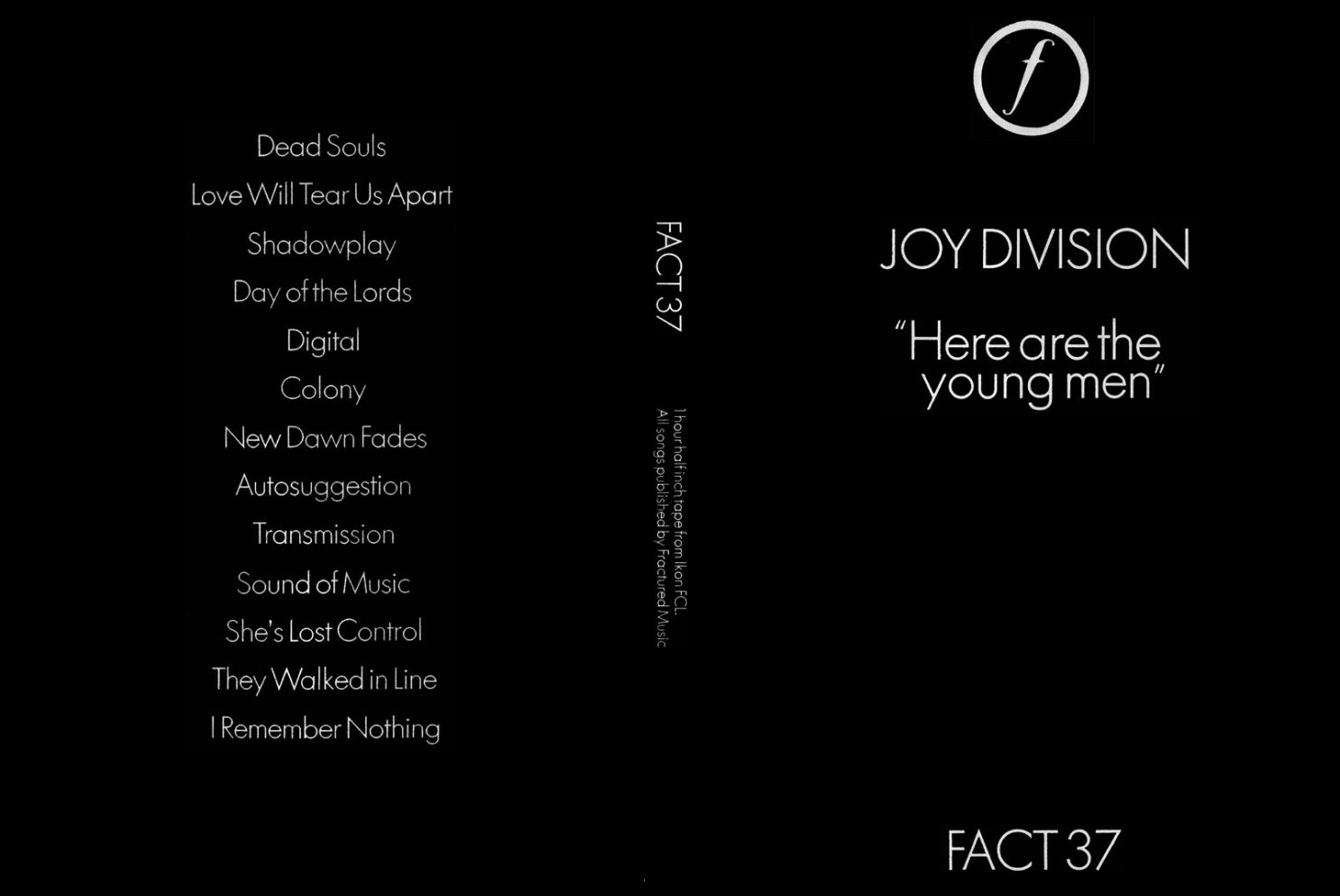 Jaquette DVD Joy Division - Here are the young men