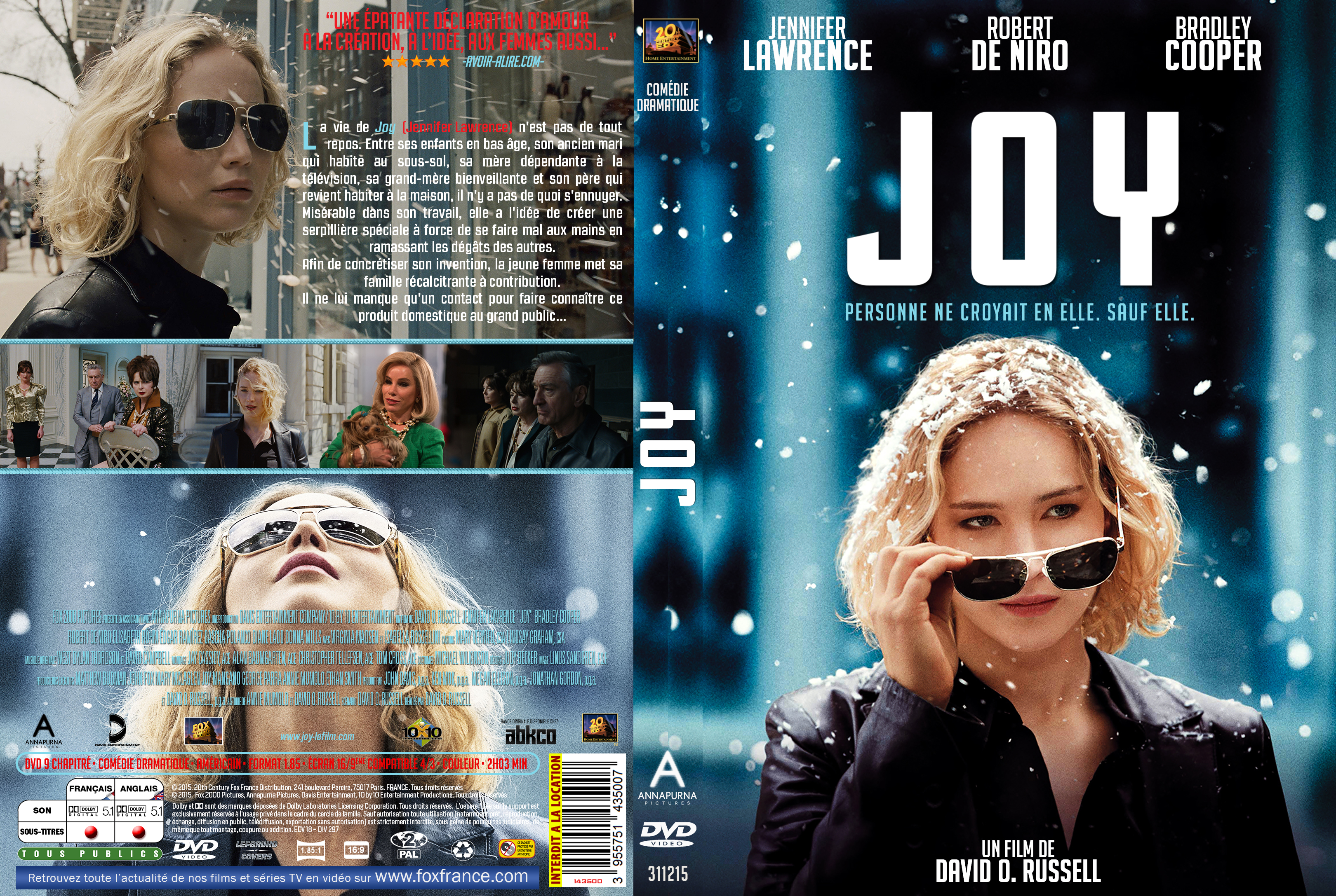 Jaquette DVD Joy custom