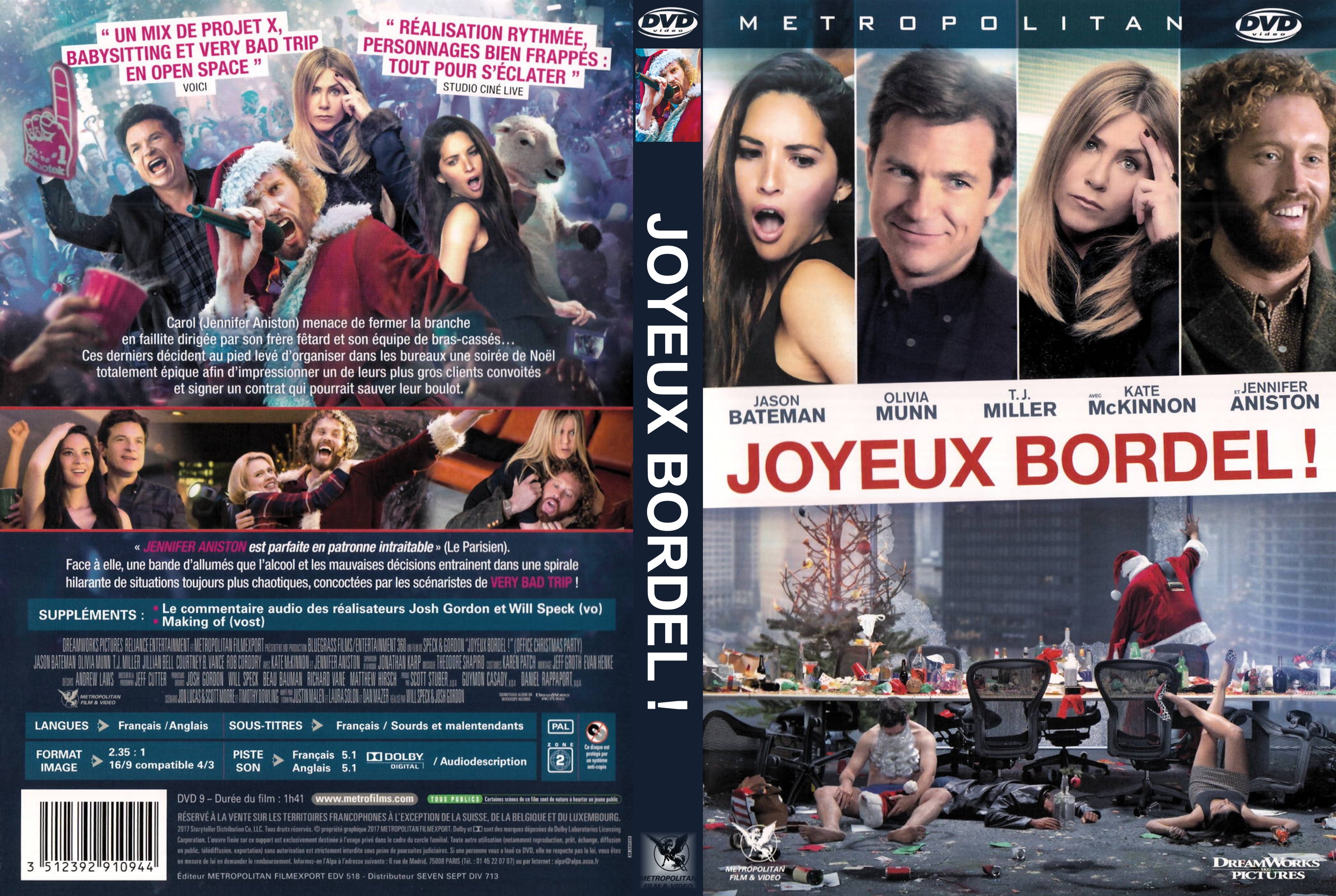 Jaquette DVD Joyeux Bordel