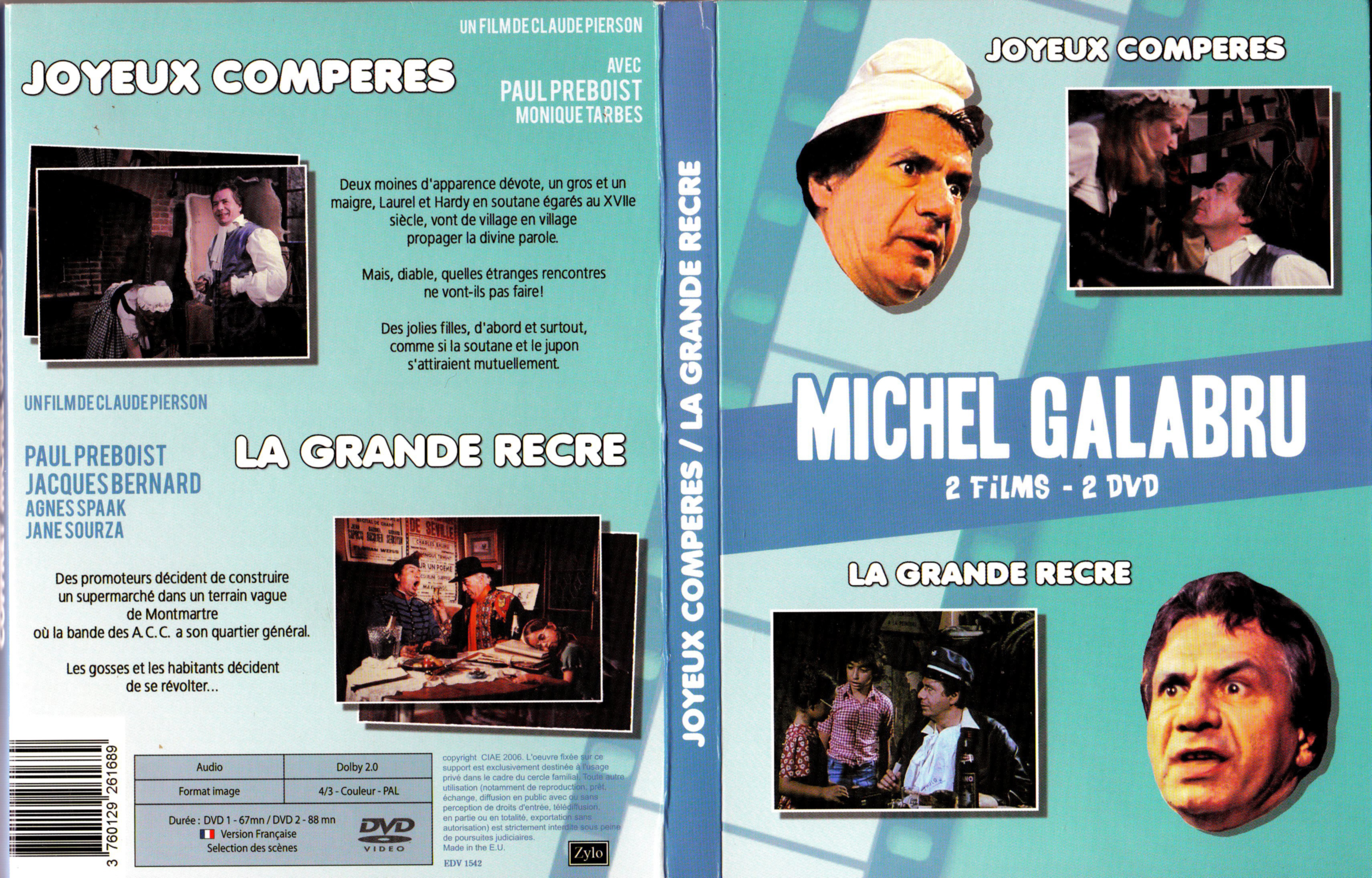 Jaquette DVD Joyeux compres + La grande rcr
