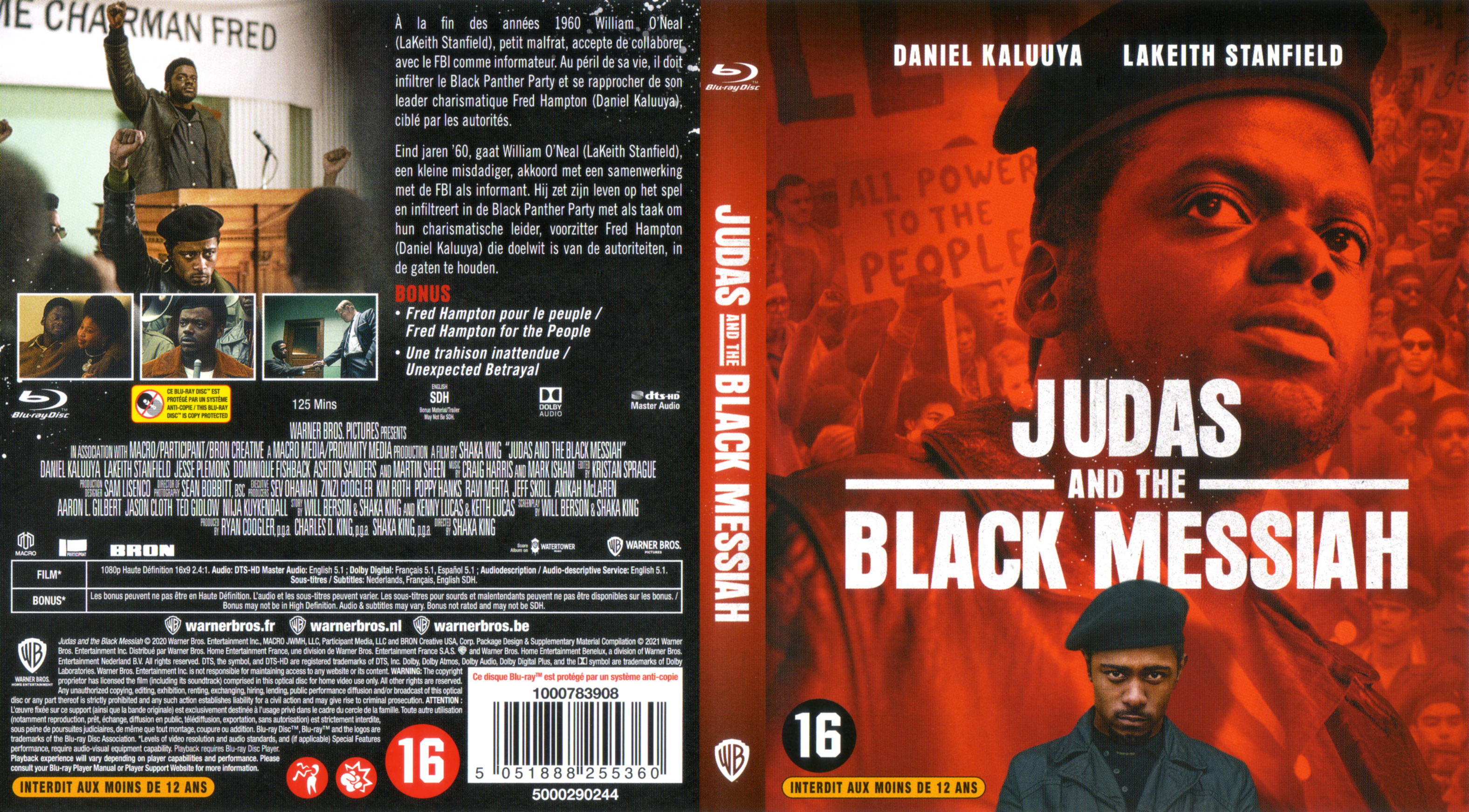 Jaquette DVD Judas and the black Messiah (BLU-RAY)