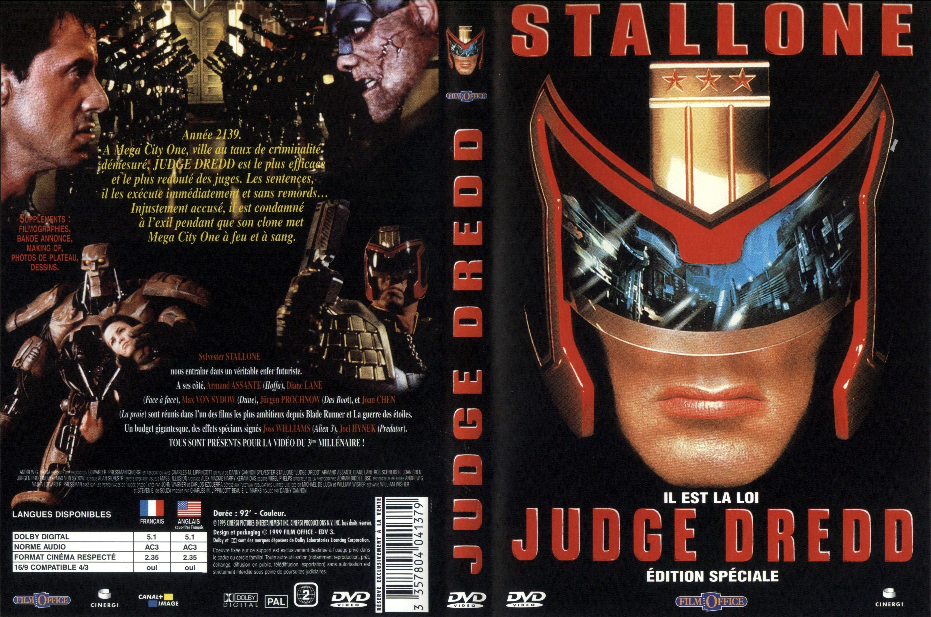 Jaquette DVD Judge Dredd