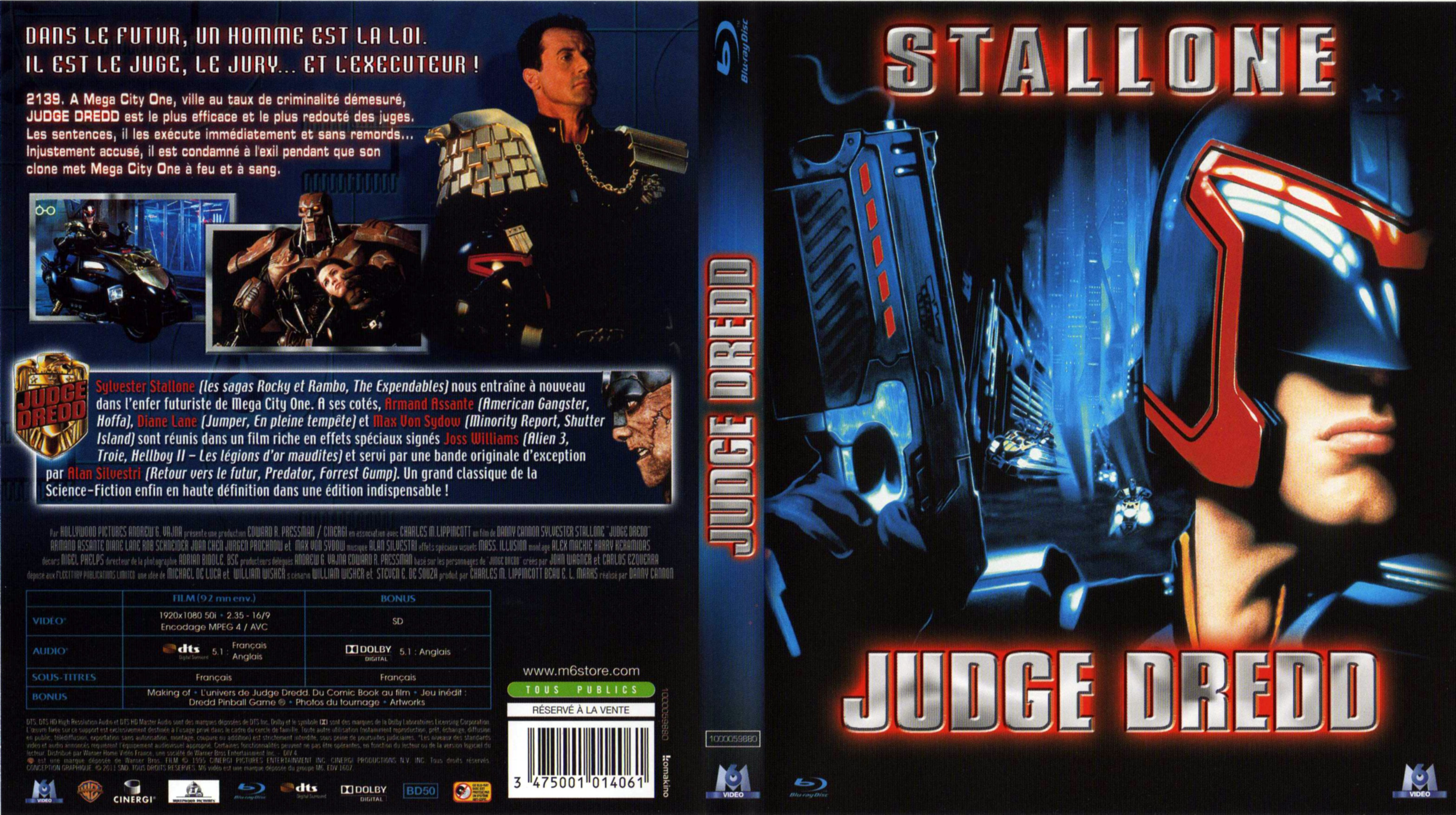 Jaquette DVD Judge Dredd (BLU-RAY)