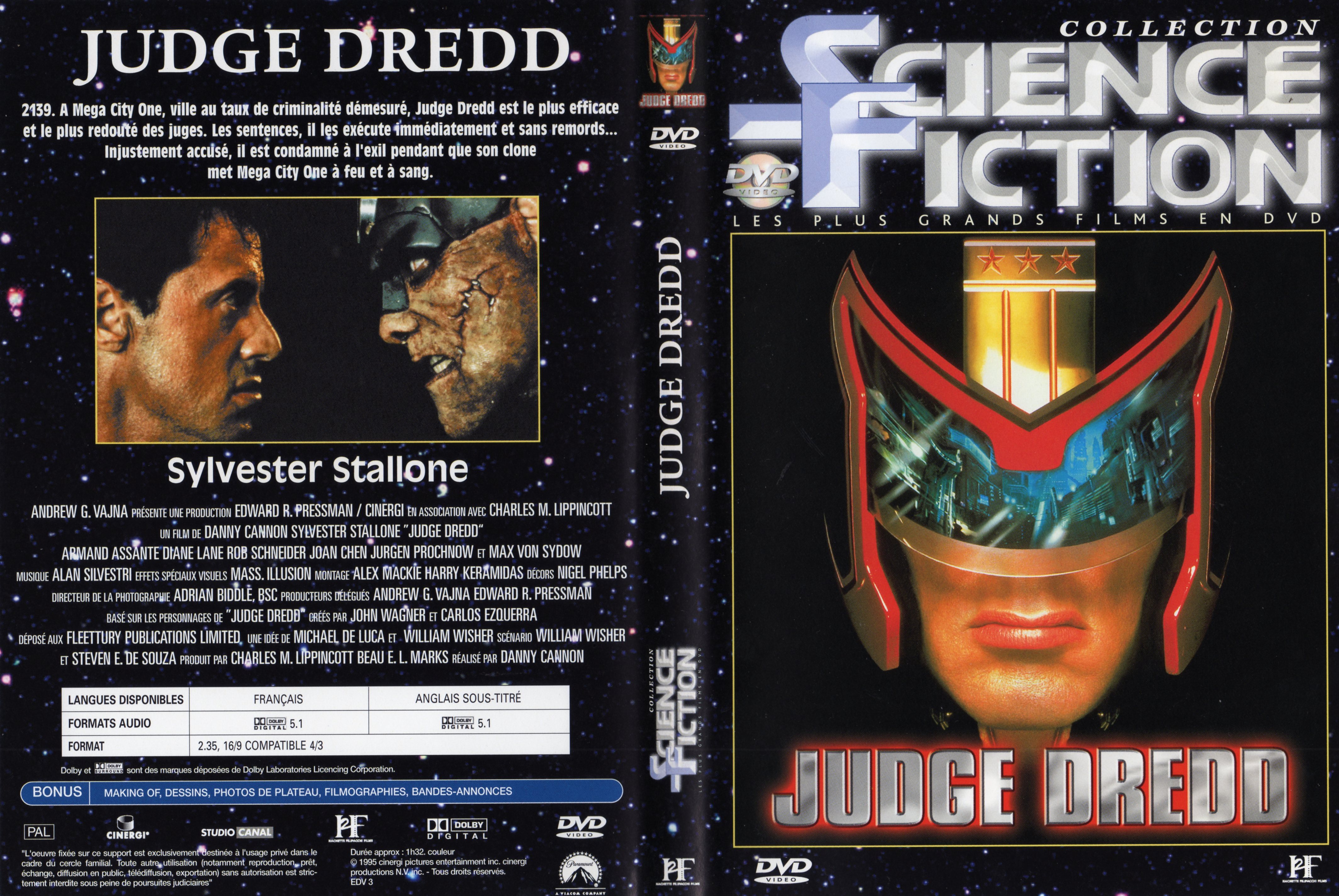 Jaquette DVD Judge Dredd v2