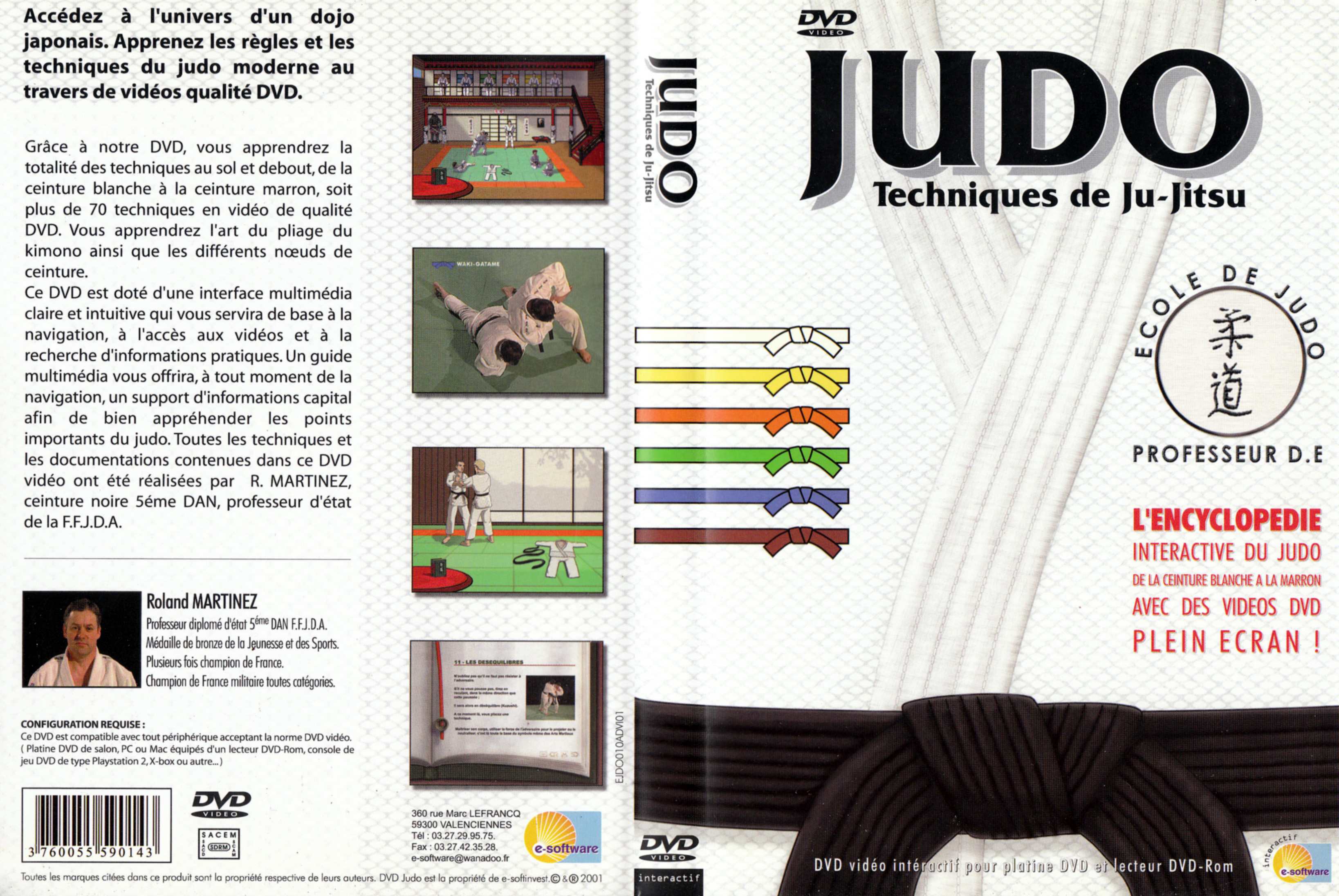 Jaquette DVD Judo - Techniques de Ju-Jitsu