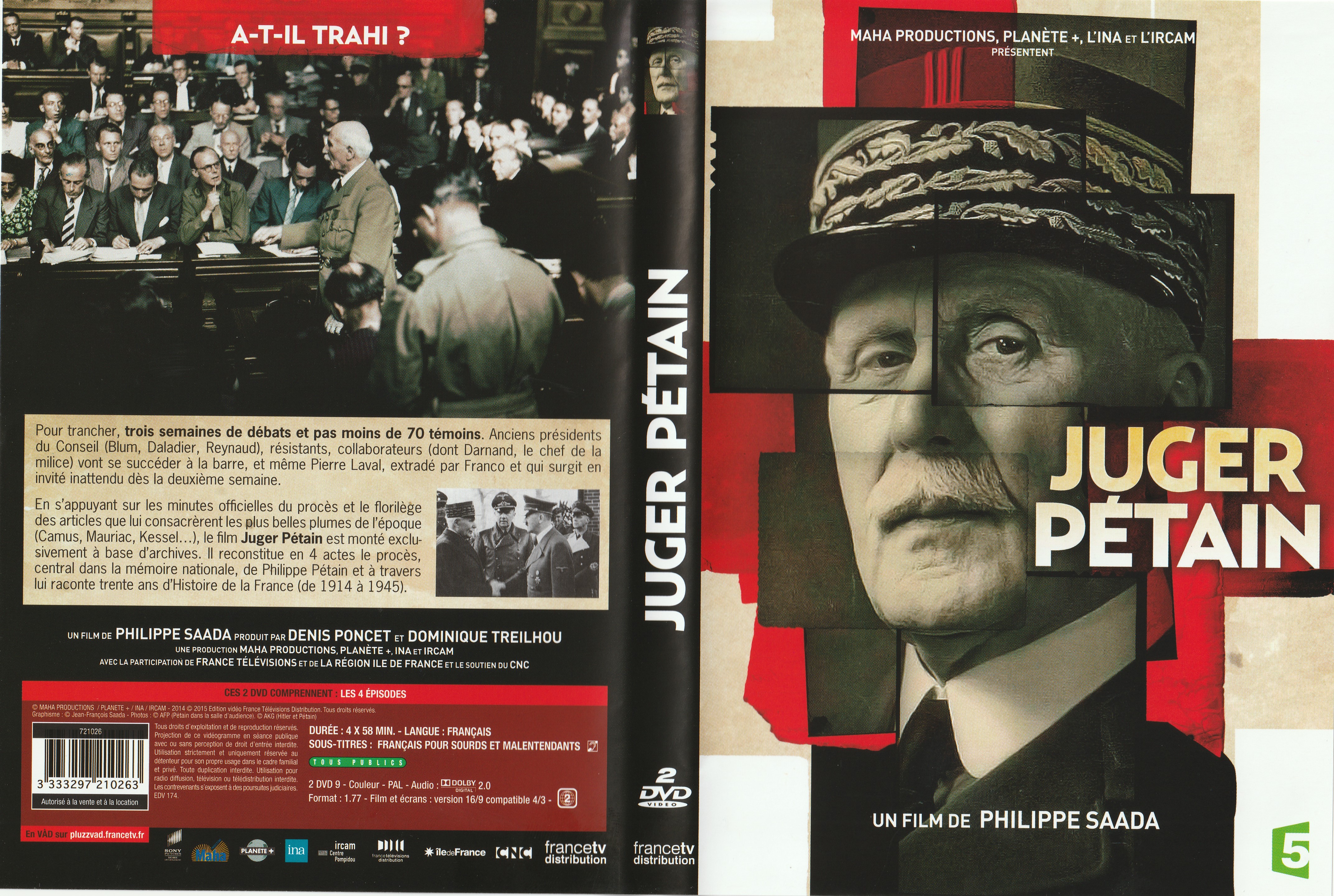 Jaquette DVD Juger Ptain