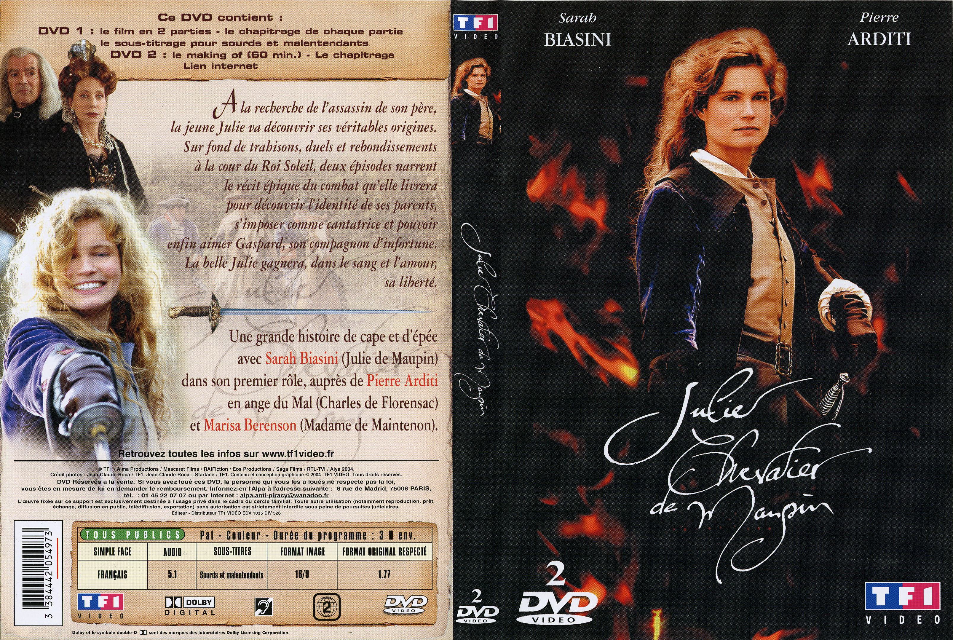 Jaquette DVD Julie Chevalier de Maupin