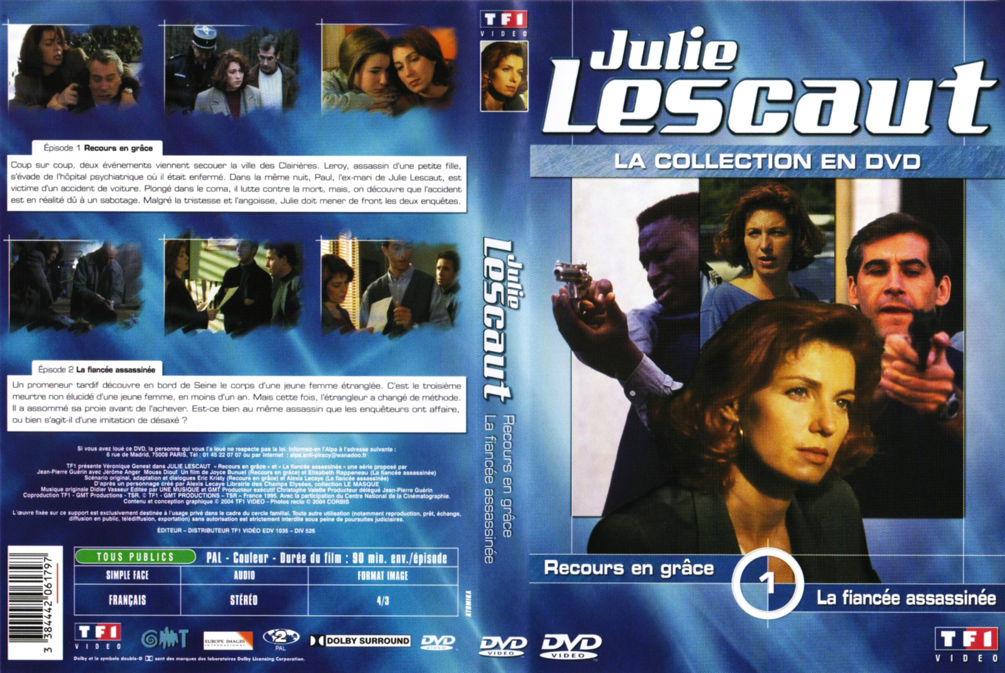Jaquette DVD Julie Lescaut vol 01