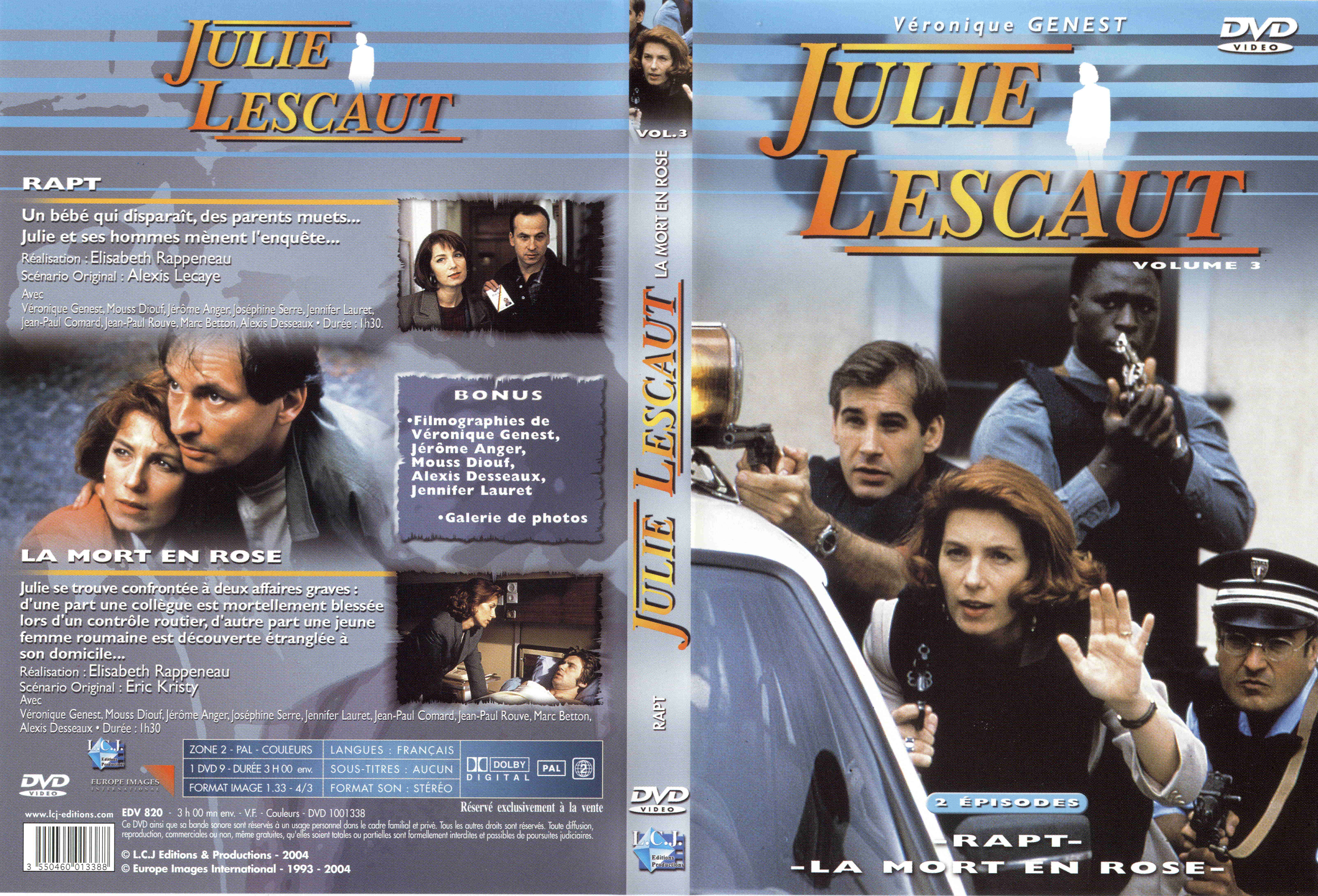 Jaquette DVD Julie Lescaut vol 03