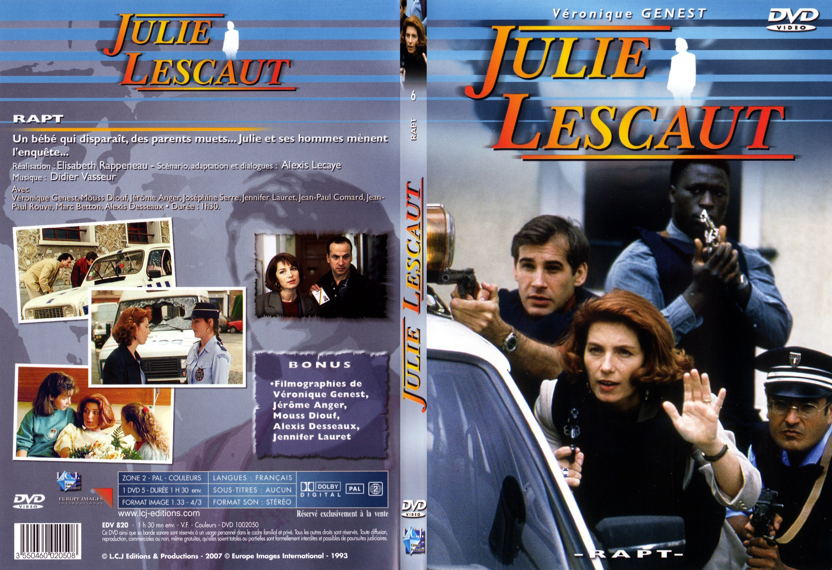 Jaquette DVD Julie Lescaut vol 06 - SLIM