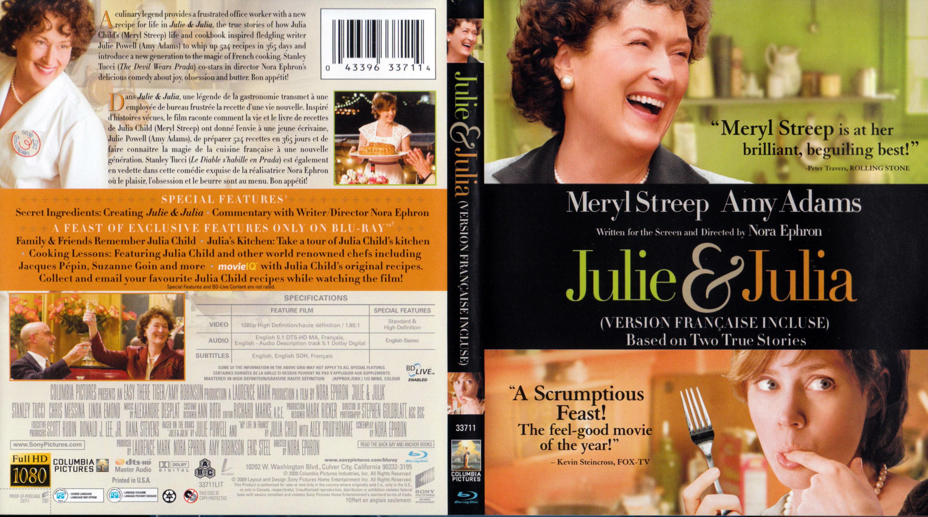 Jaquette DVD Julie and Julia (BLU-RAY) (Canadienne)