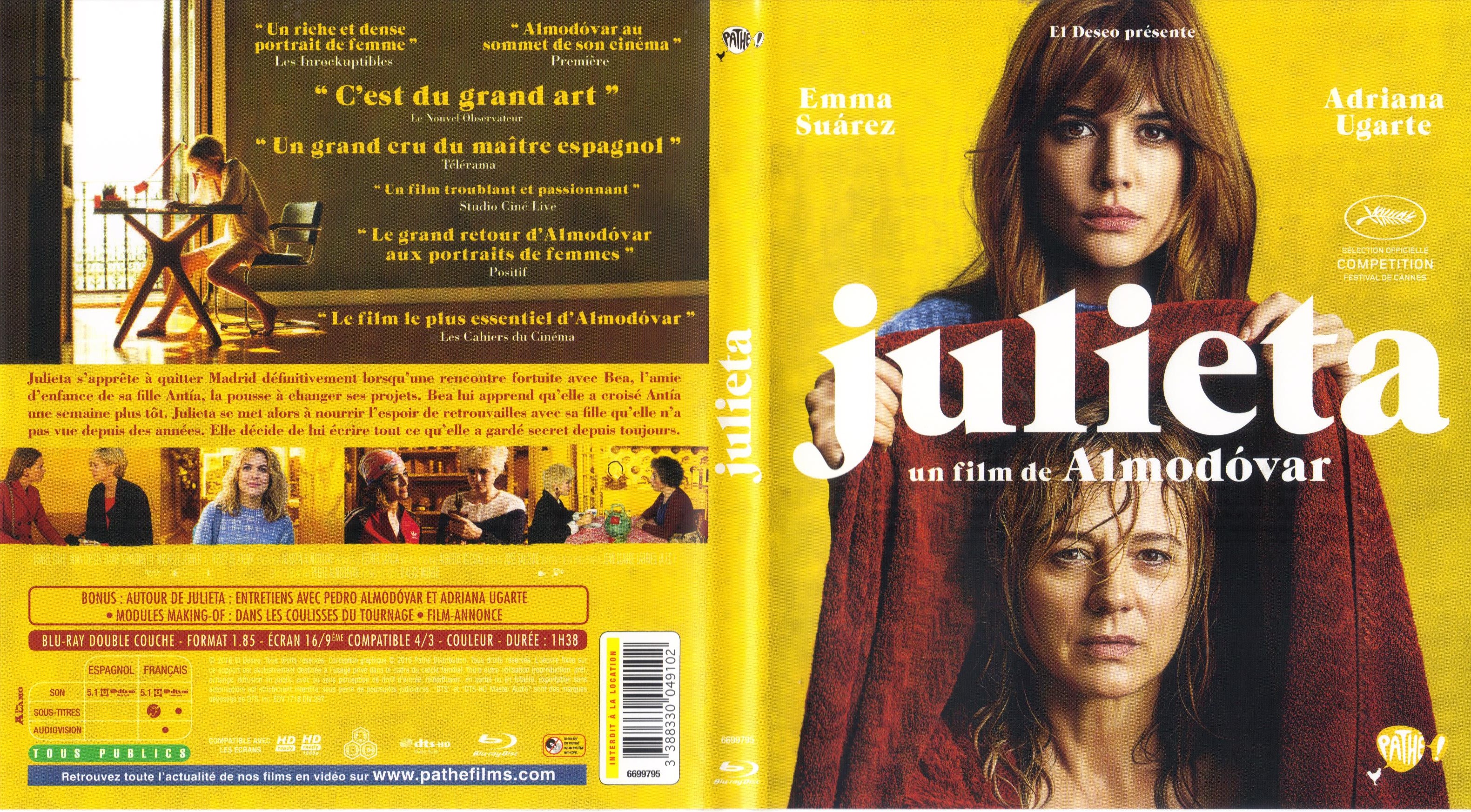 Jaquette DVD Julieta (BLU-RAY)